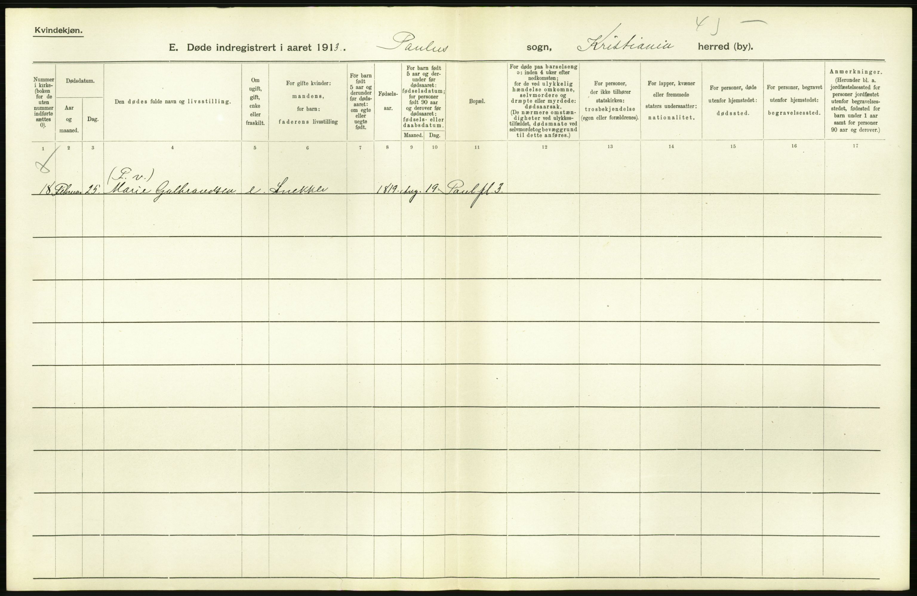 Statistisk sentralbyrå, Sosiodemografiske emner, Befolkning, AV/RA-S-2228/D/Df/Dfb/Dfbc/L0009: Kristiania: Døde., 1913, s. 630