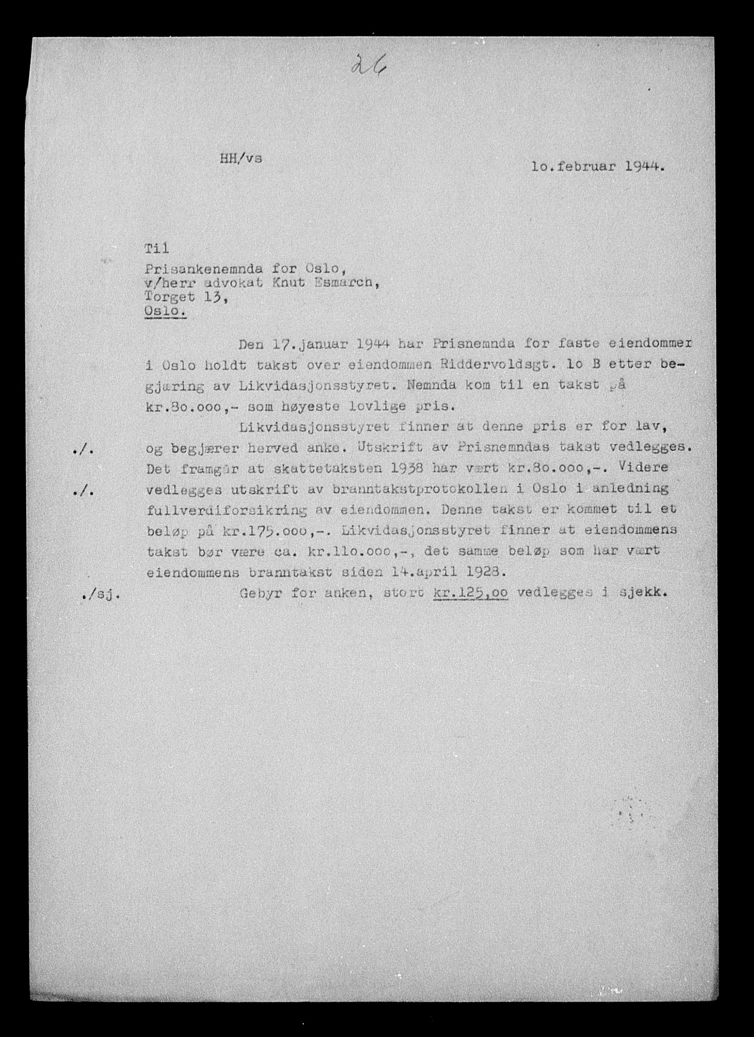 Justisdepartementet, Tilbakeføringskontoret for inndratte formuer, AV/RA-S-1564/H/Hc/Hcc/L0984: --, 1945-1947, s. 262