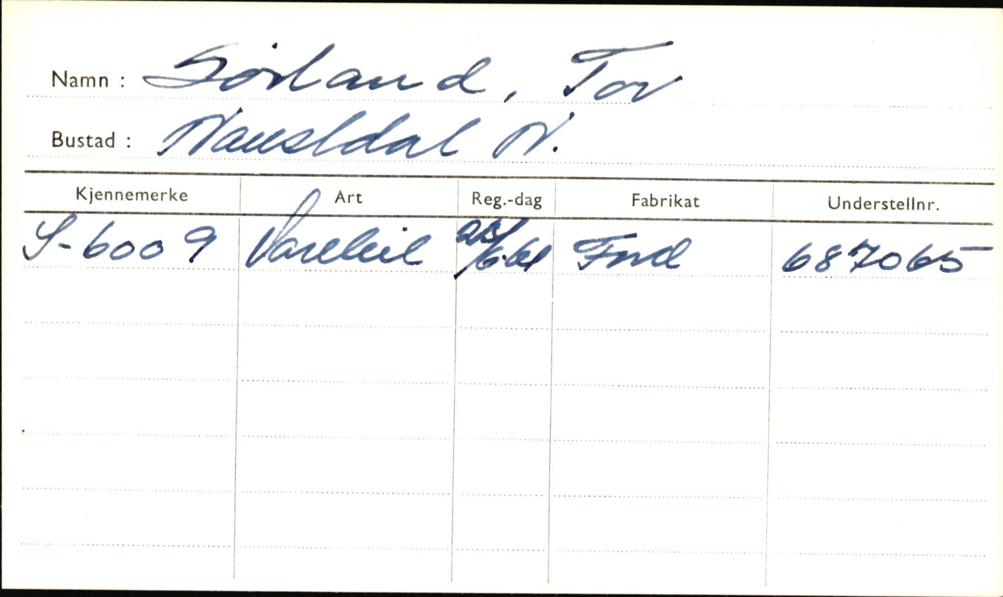 Statens vegvesen, Sogn og Fjordane vegkontor, AV/SAB-A-5301/4/F/L0002: Eigarregister Fjordane til 1.6.1961, 1930-1961, s. 100