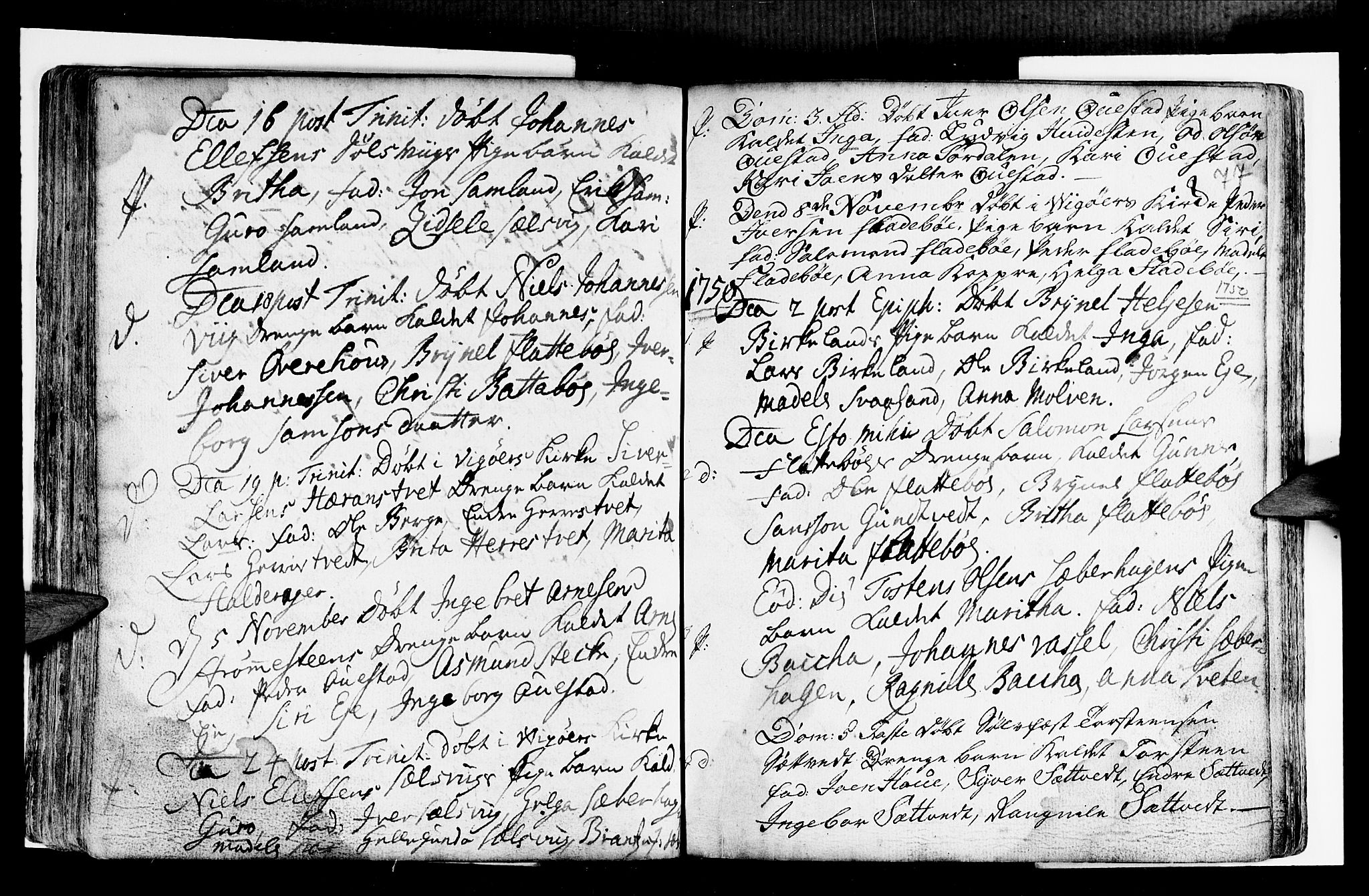 Strandebarm sokneprestembete, AV/SAB-A-78401/H/Haa: Ministerialbok nr. A 2 /2, 1727-1750, s. 77