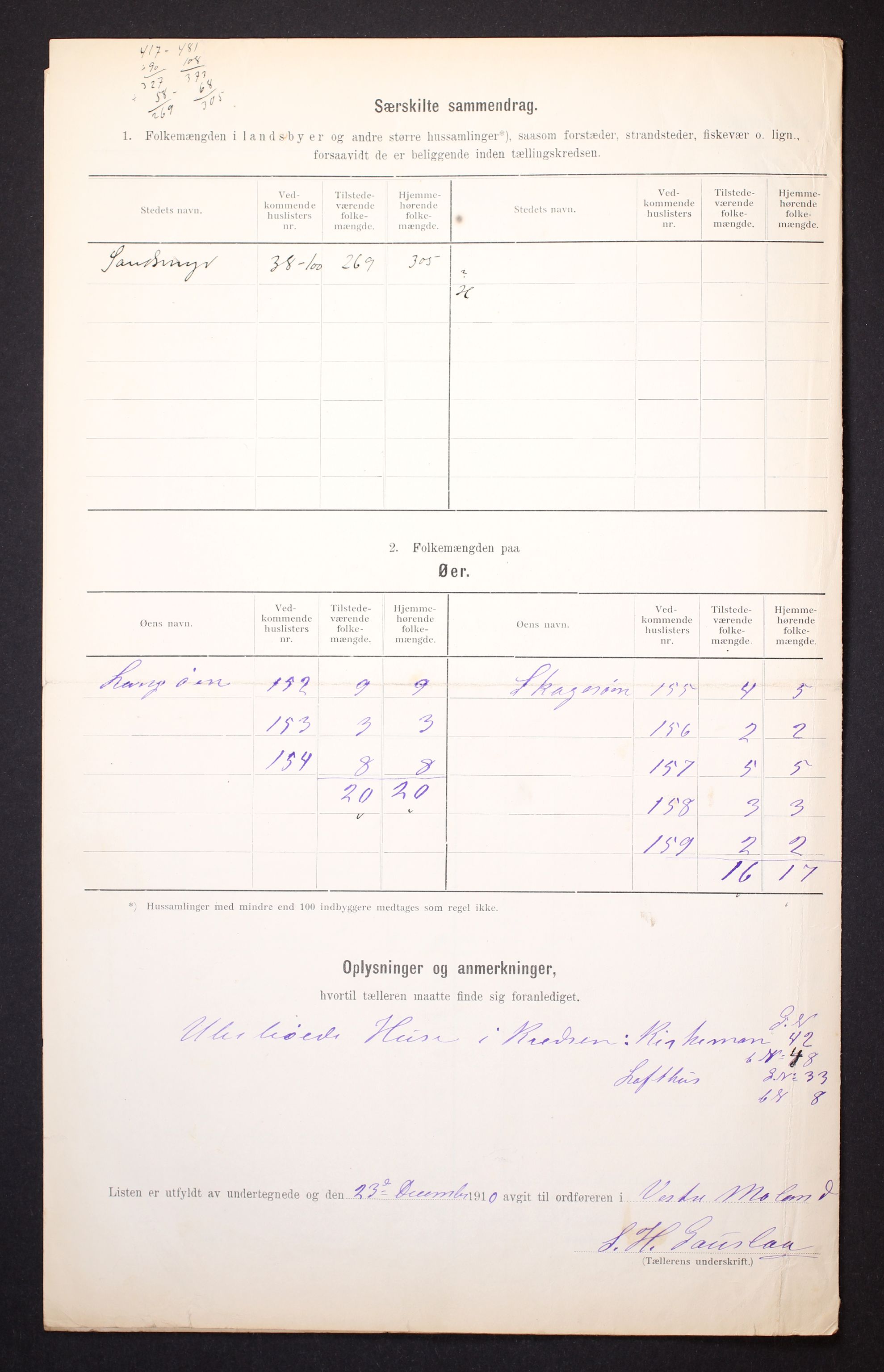 RA, Folketelling 1910 for 0926 Vestre Moland herred, 1910, s. 12