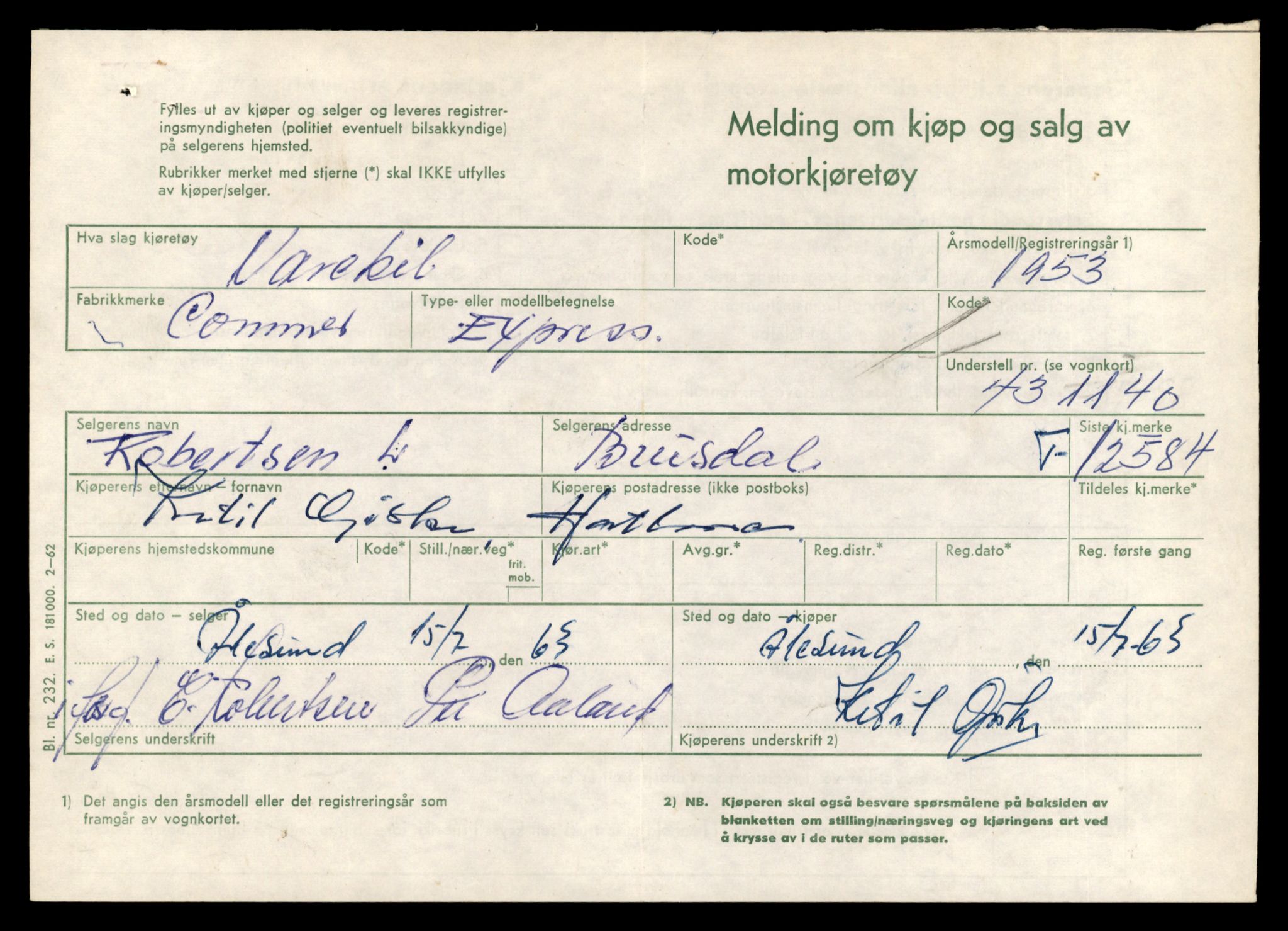 Møre og Romsdal vegkontor - Ålesund trafikkstasjon, AV/SAT-A-4099/F/Fe/L0034: Registreringskort for kjøretøy T 12500 - T 12652, 1927-1998, s. 1624