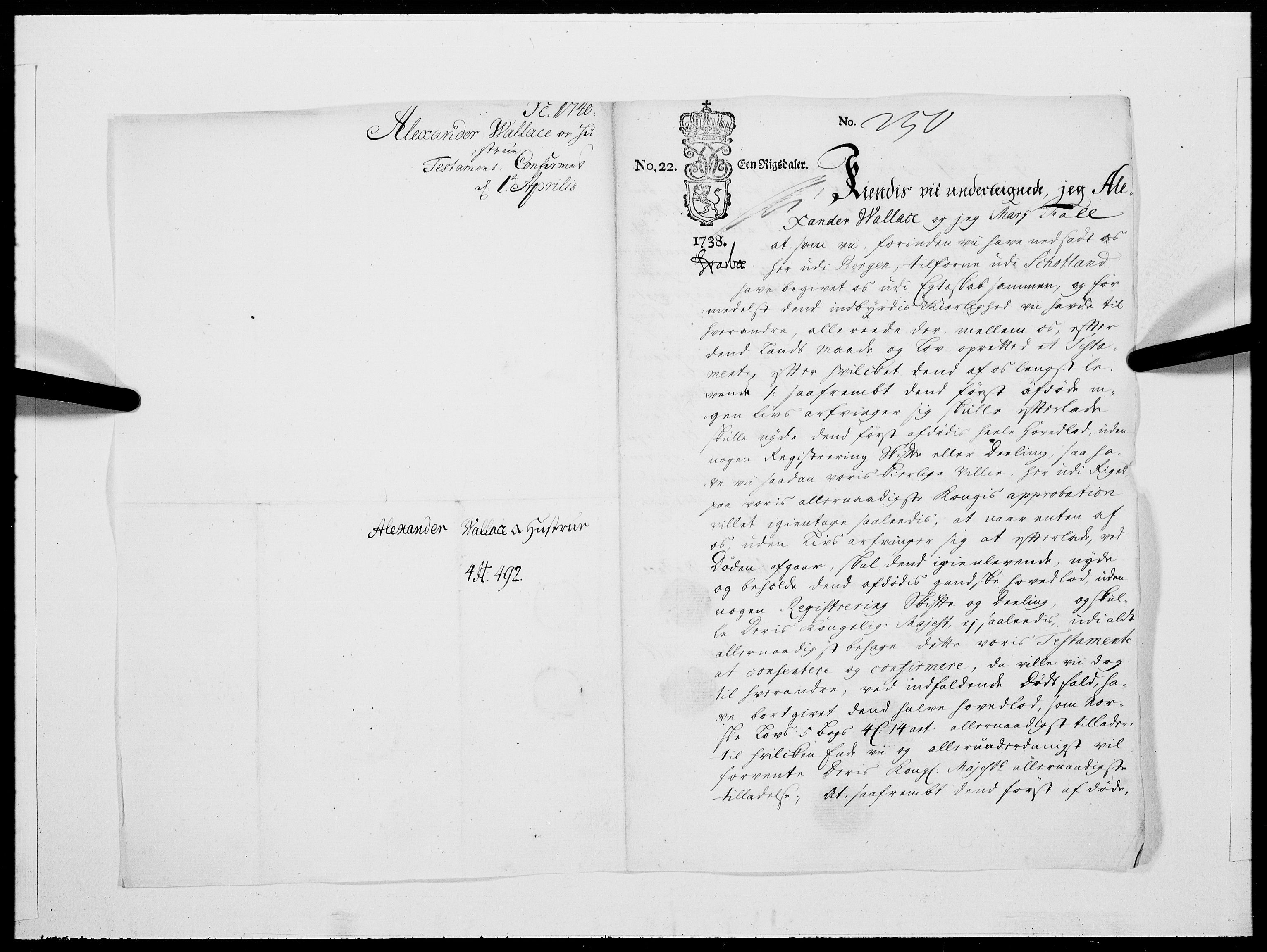 Danske Kanselli 1572-1799, AV/RA-EA-3023/F/Fc/Fcc/Fcca/L0131: Norske innlegg 1572-1799, 1740, s. 168