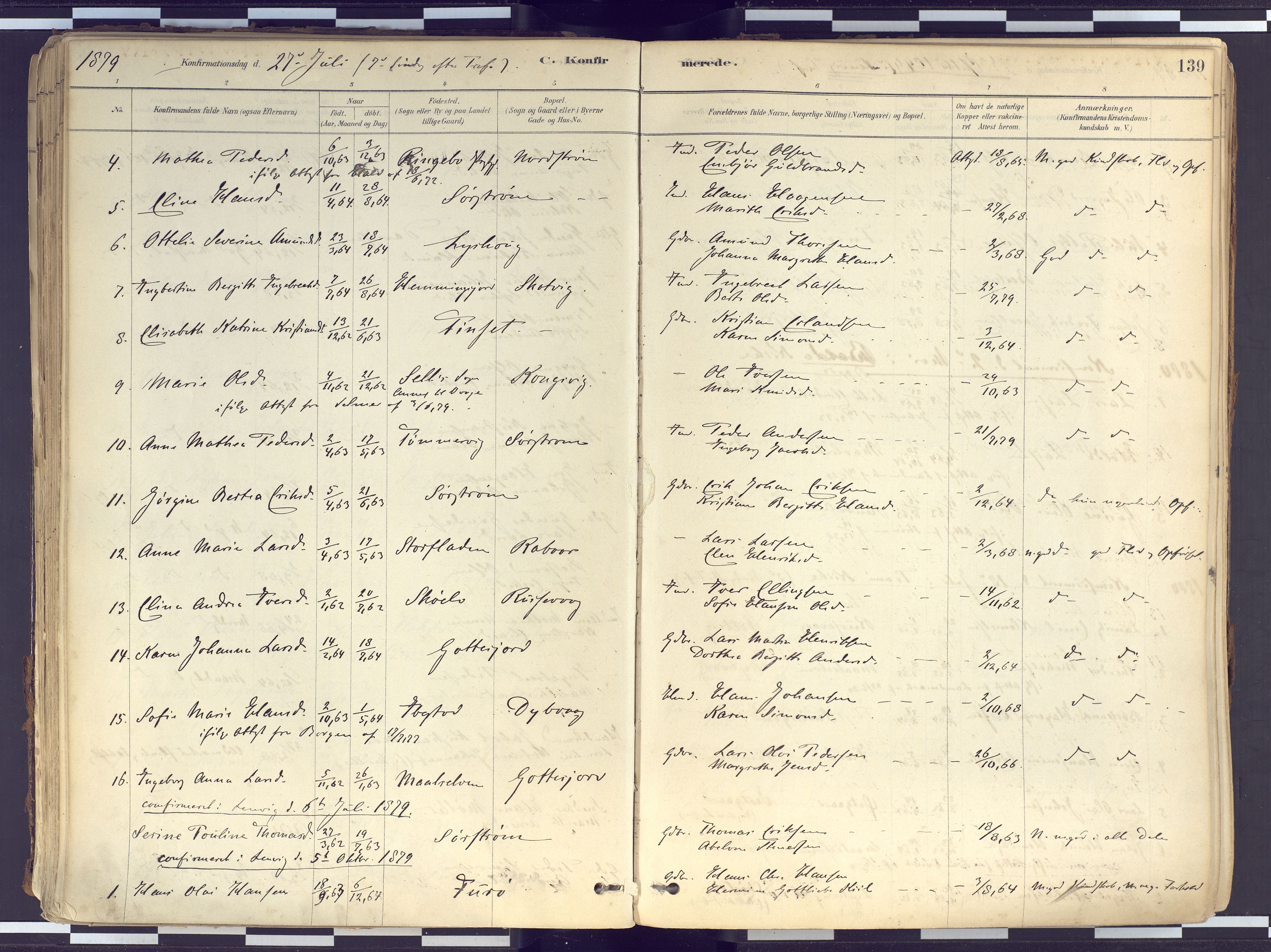 Tranøy sokneprestkontor, AV/SATØ-S-1313/I/Ia/Iaa/L0010kirke: Ministerialbok nr. 10, 1878-1904, s. 139