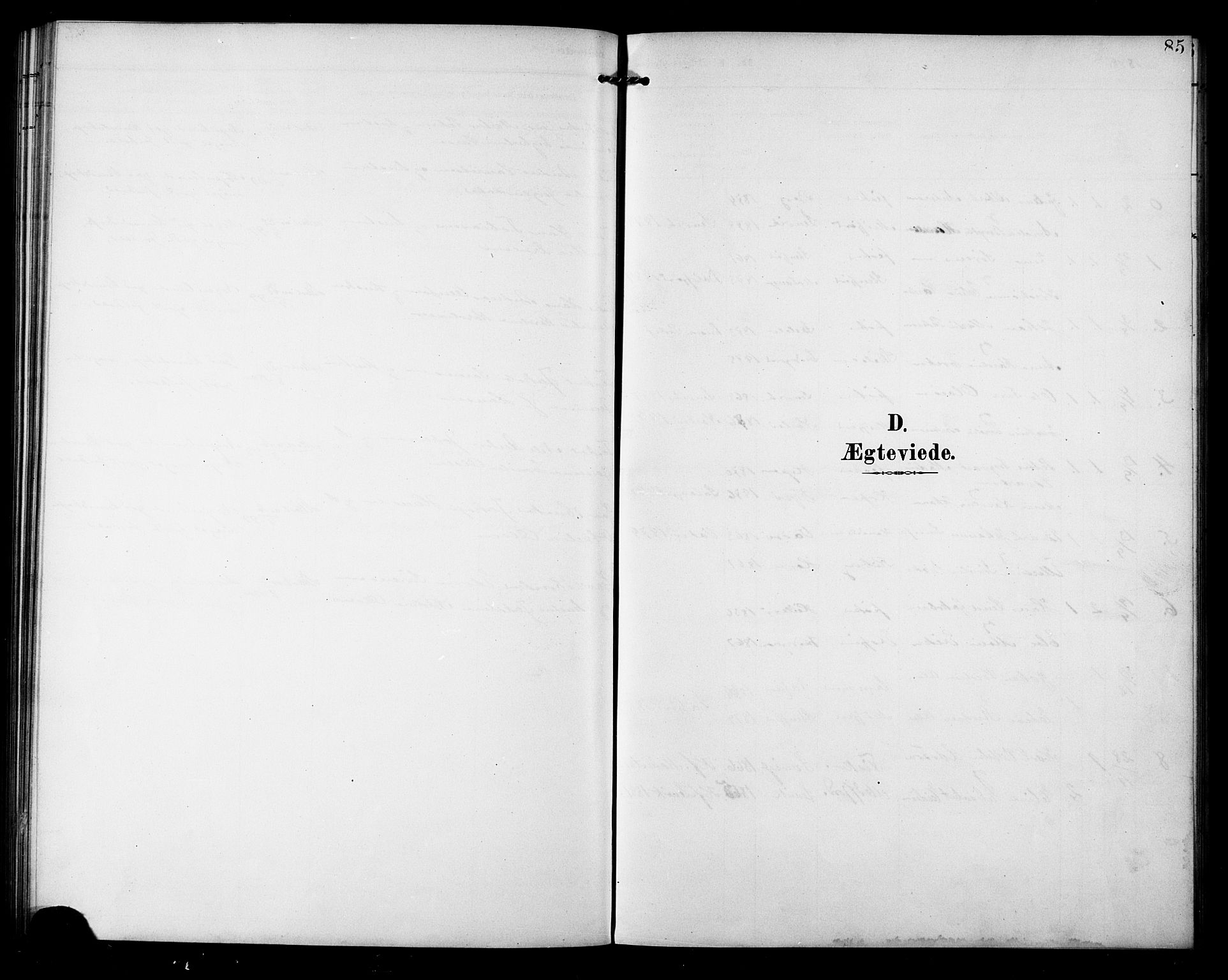 Berg sokneprestkontor, SATØ/S-1318/G/Ga/Gab/L0005klokker: Klokkerbok nr. 5, 1898-1911, s. 85