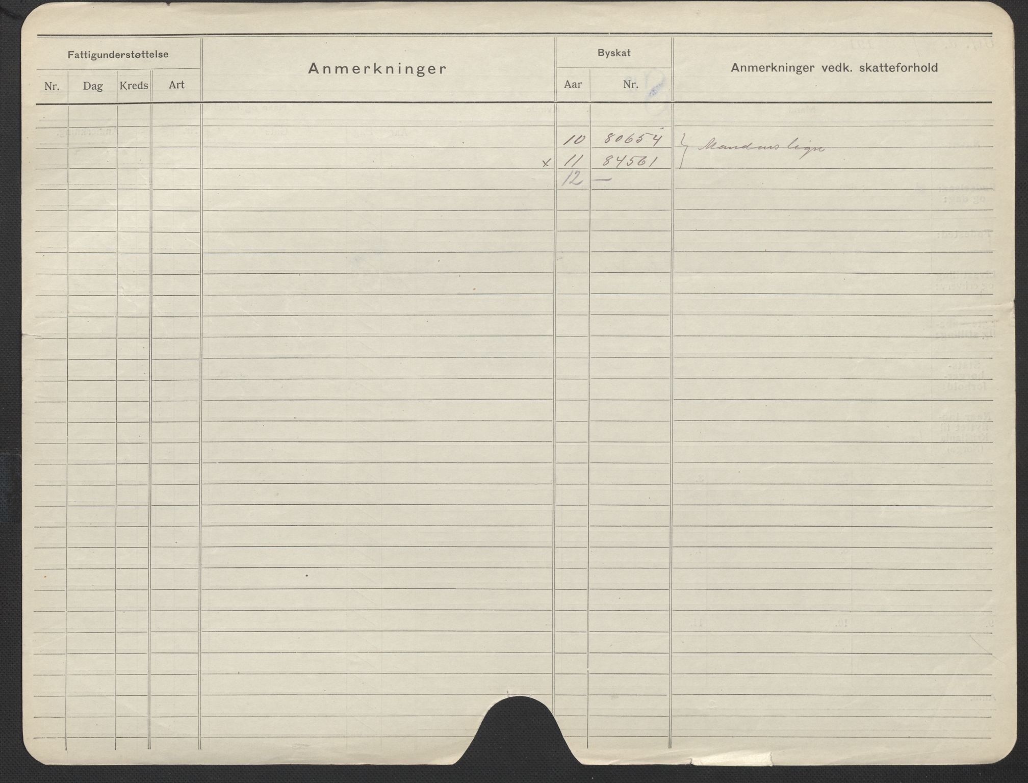 Oslo folkeregister, Registerkort, AV/SAO-A-11715/F/Fa/Fac/L0018: Kvinner, 1906-1914, s. 227b