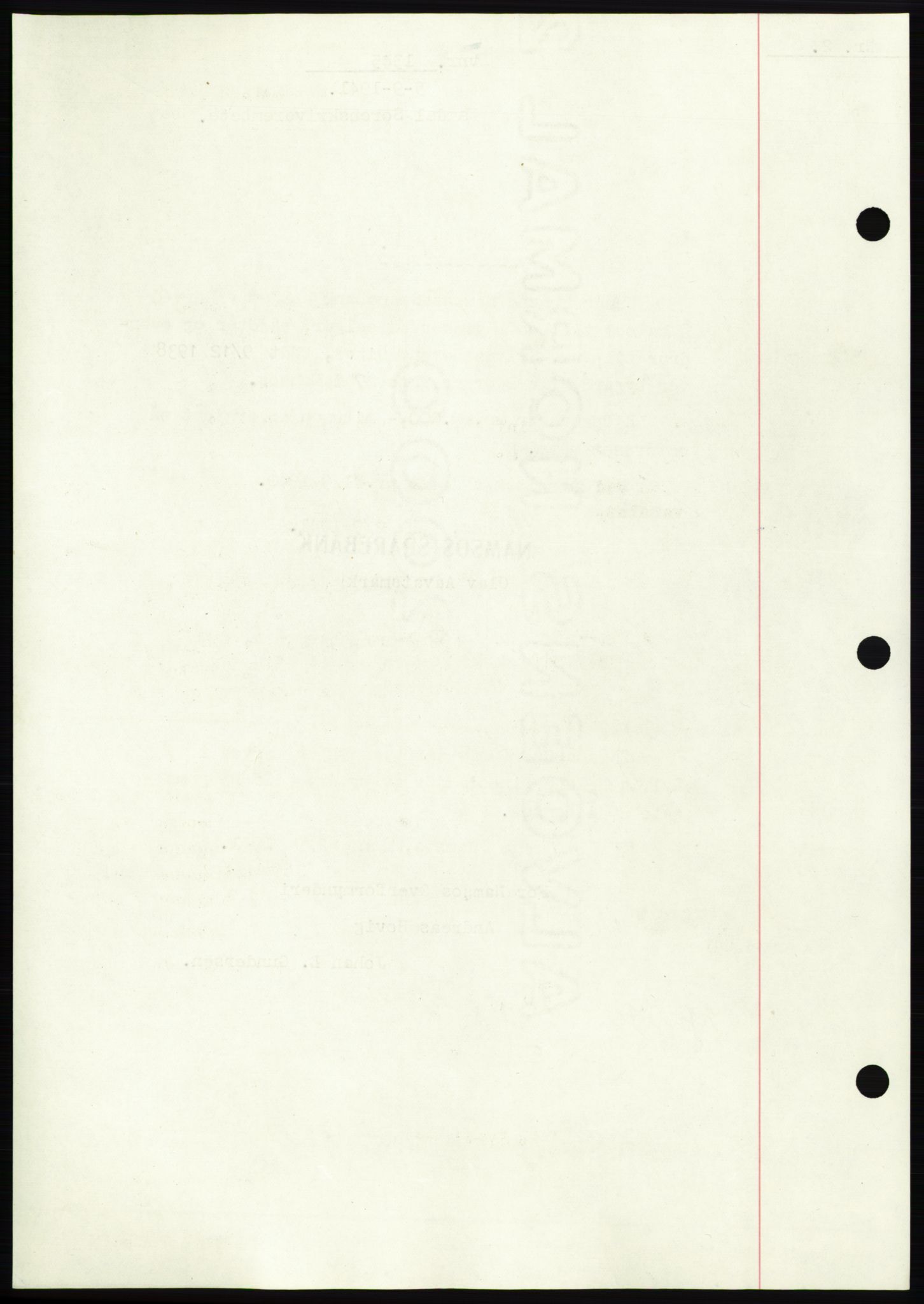 Namdal sorenskriveri, SAT/A-4133/1/2/2C: Pantebok nr. -, 1941-1942, Dagboknr: 1345/1941