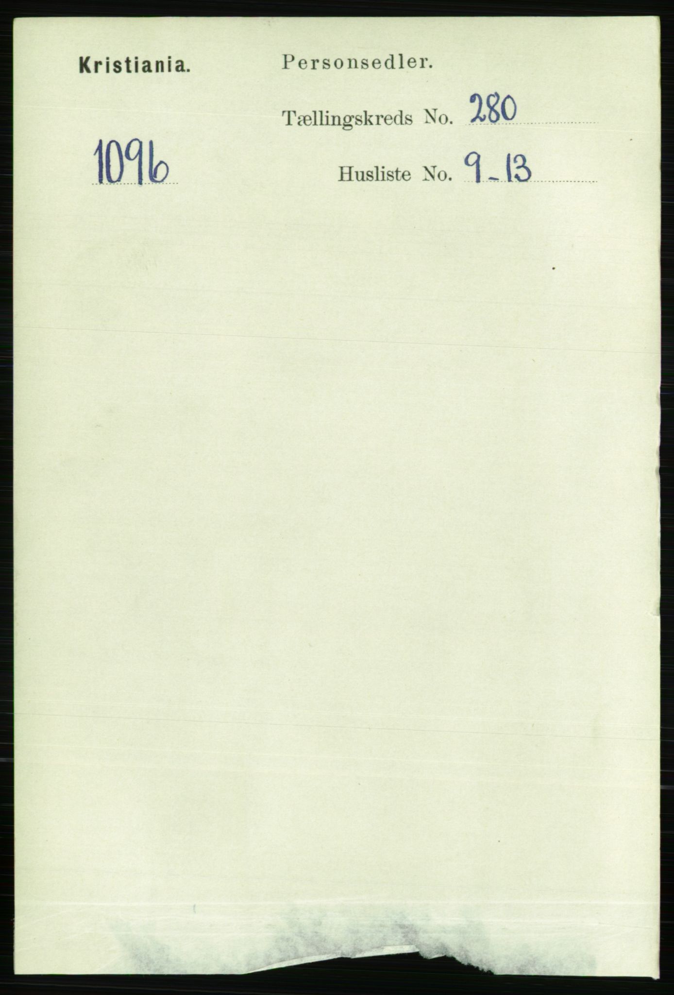RA, Folketelling 1891 for 0301 Kristiania kjøpstad, 1891, s. 170298