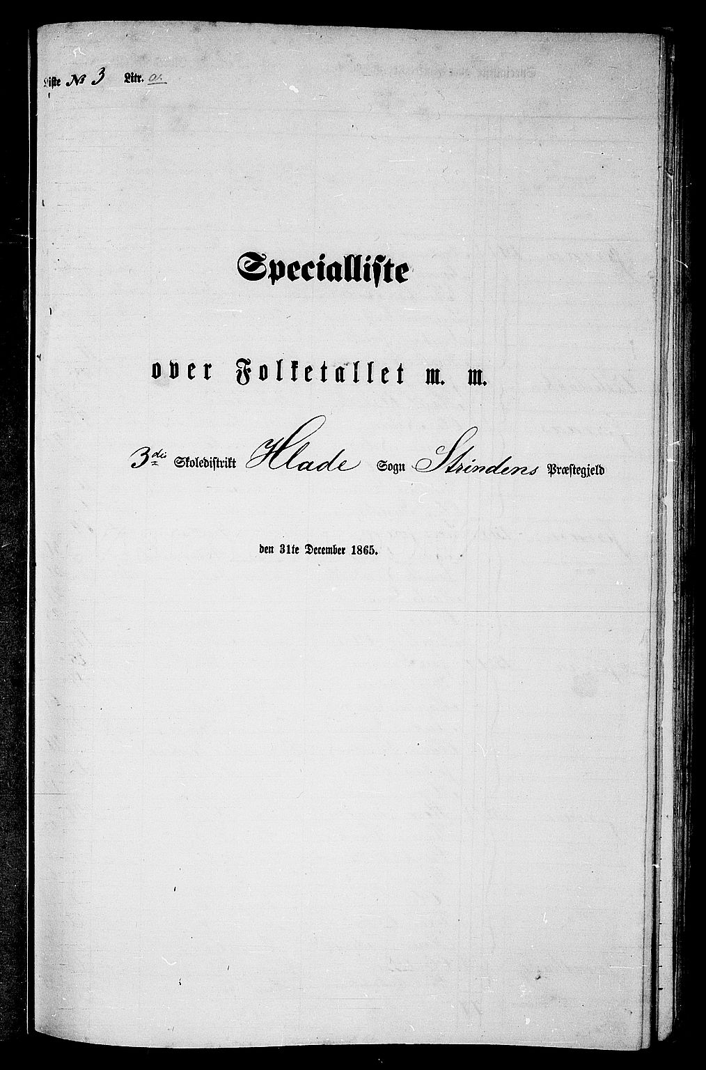RA, Folketelling 1865 for 1660P Strinda prestegjeld, 1865, s. 72