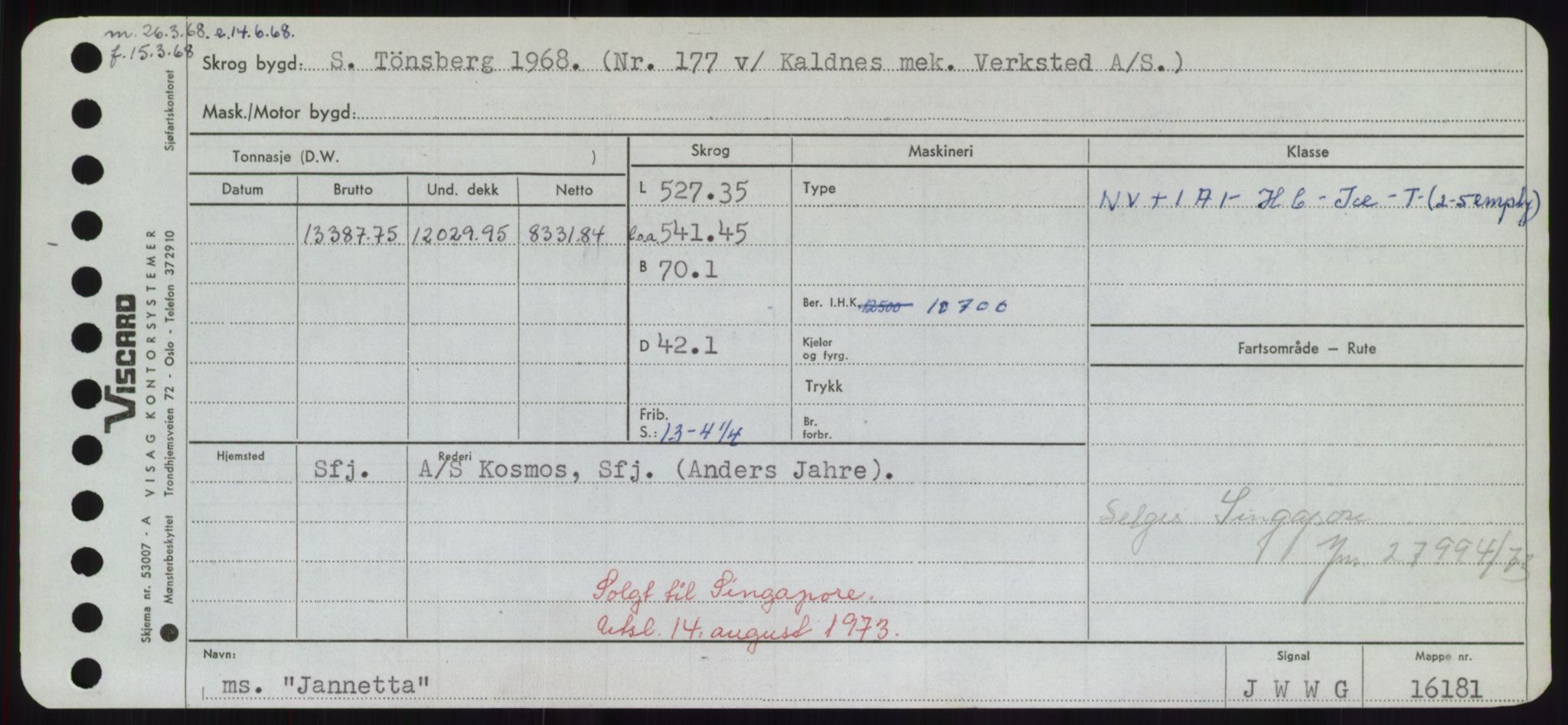 Sjøfartsdirektoratet med forløpere, Skipsmålingen, RA/S-1627/H/Hd/L0019: Fartøy, J, s. 165