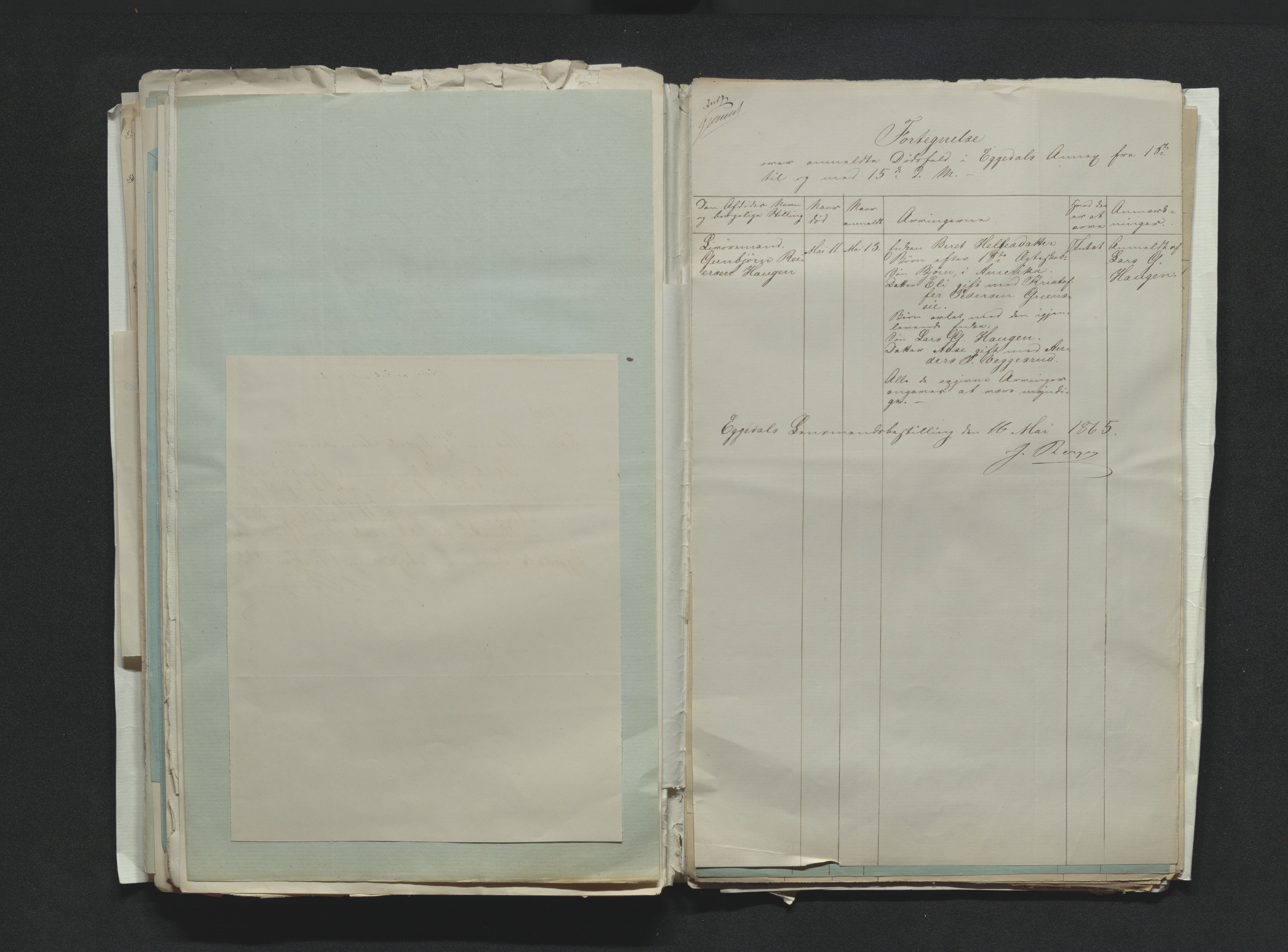 Eiker, Modum og Sigdal sorenskriveri, AV/SAKO-A-123/H/Ha/Hab/L0011: Dødsfallsmeldinger, 1862-1865, s. 638
