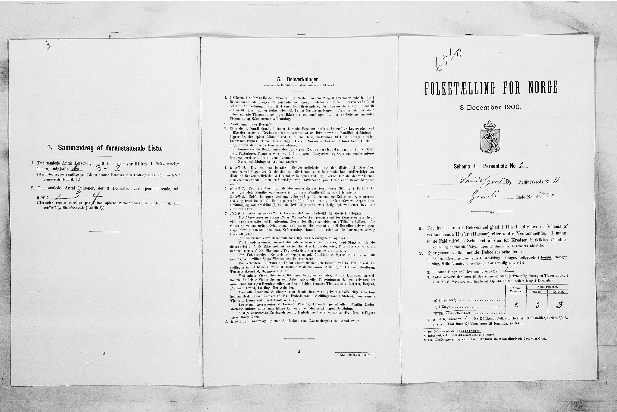 RA, Folketelling 1900 for 0706 Sandefjord kjøpstad, 1900, s. 2668