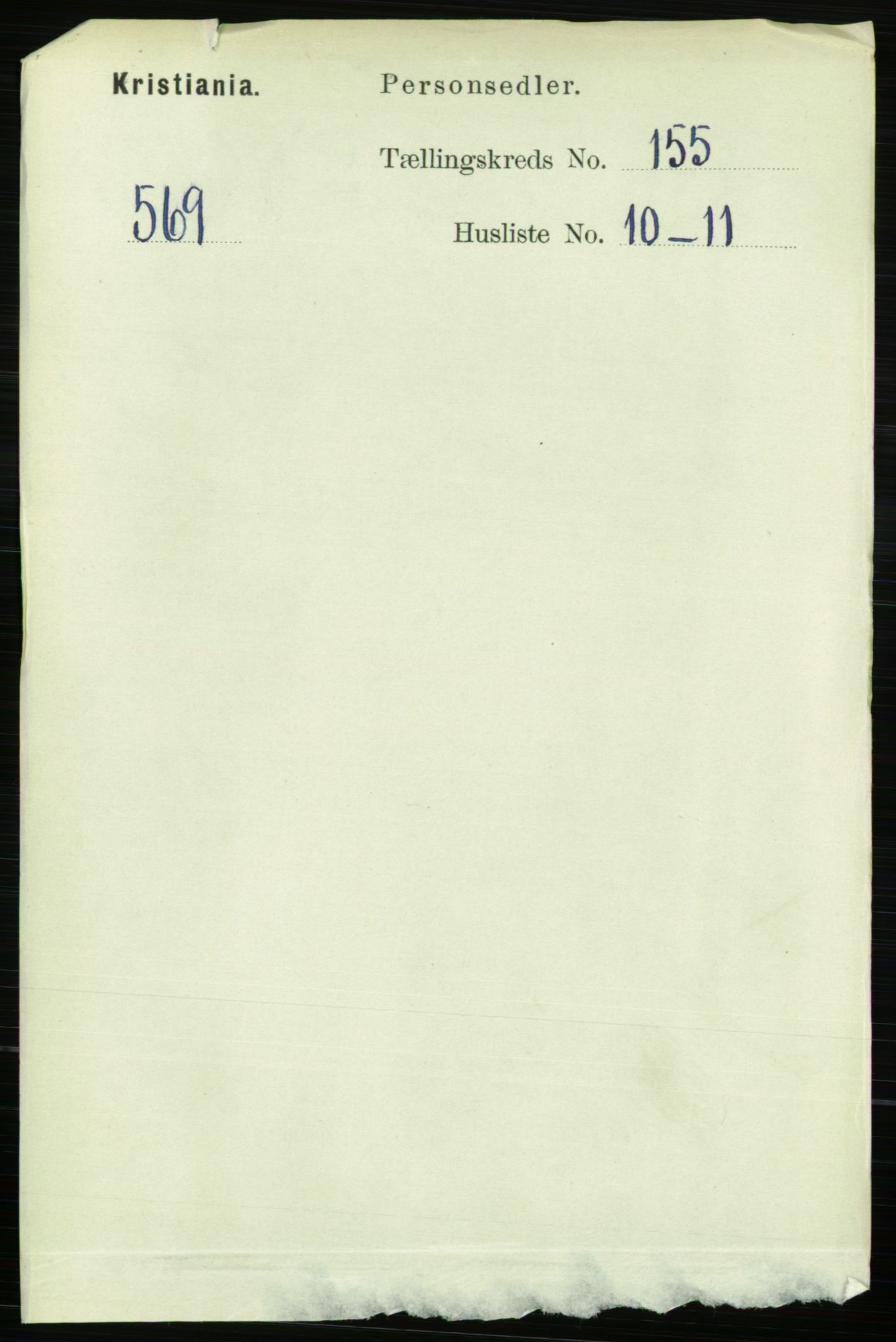 RA, Folketelling 1891 for 0301 Kristiania kjøpstad, 1891, s. 88420
