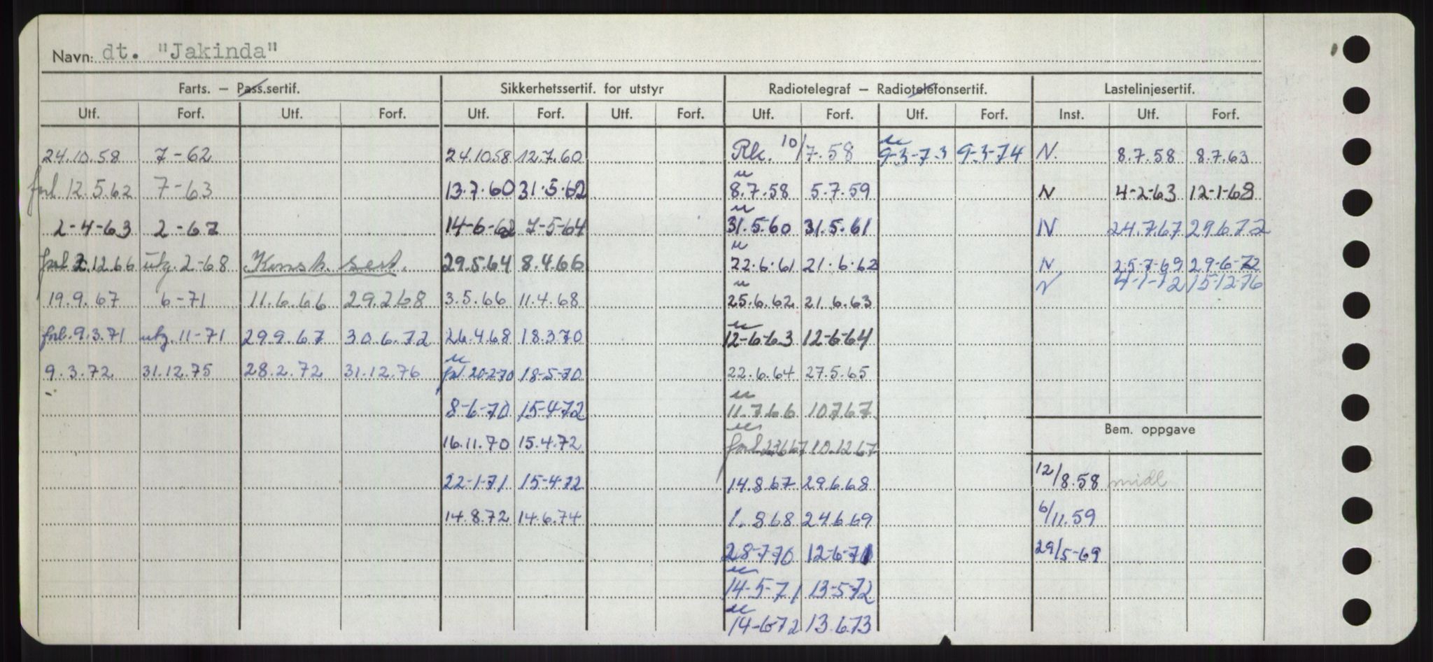 Sjøfartsdirektoratet med forløpere, Skipsmålingen, RA/S-1627/H/Hd/L0019: Fartøy, J, s. 56