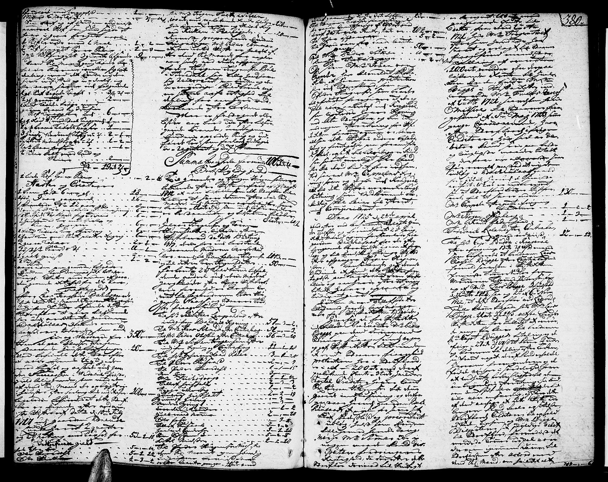 Nedre Telemark sorenskriveri, AV/SAKO-A-135/H/Hb/Hba/L0008: Skifteprotokoll, 1720-1727, s. 379b-380a