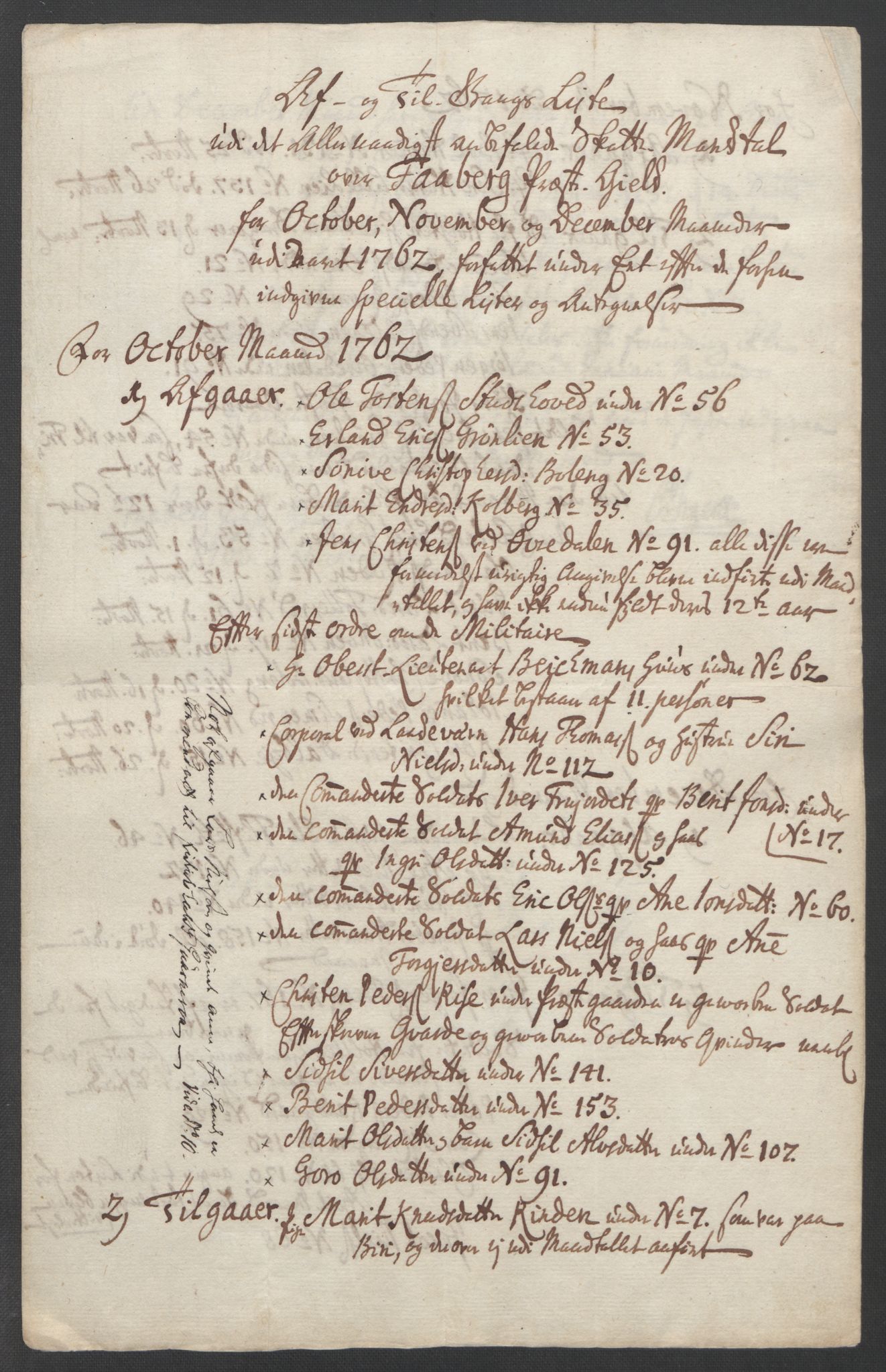 Rentekammeret inntil 1814, Reviderte regnskaper, Fogderegnskap, RA/EA-4092/R17/L1266: Ekstraskatten Gudbrandsdal, 1762-1766, s. 18