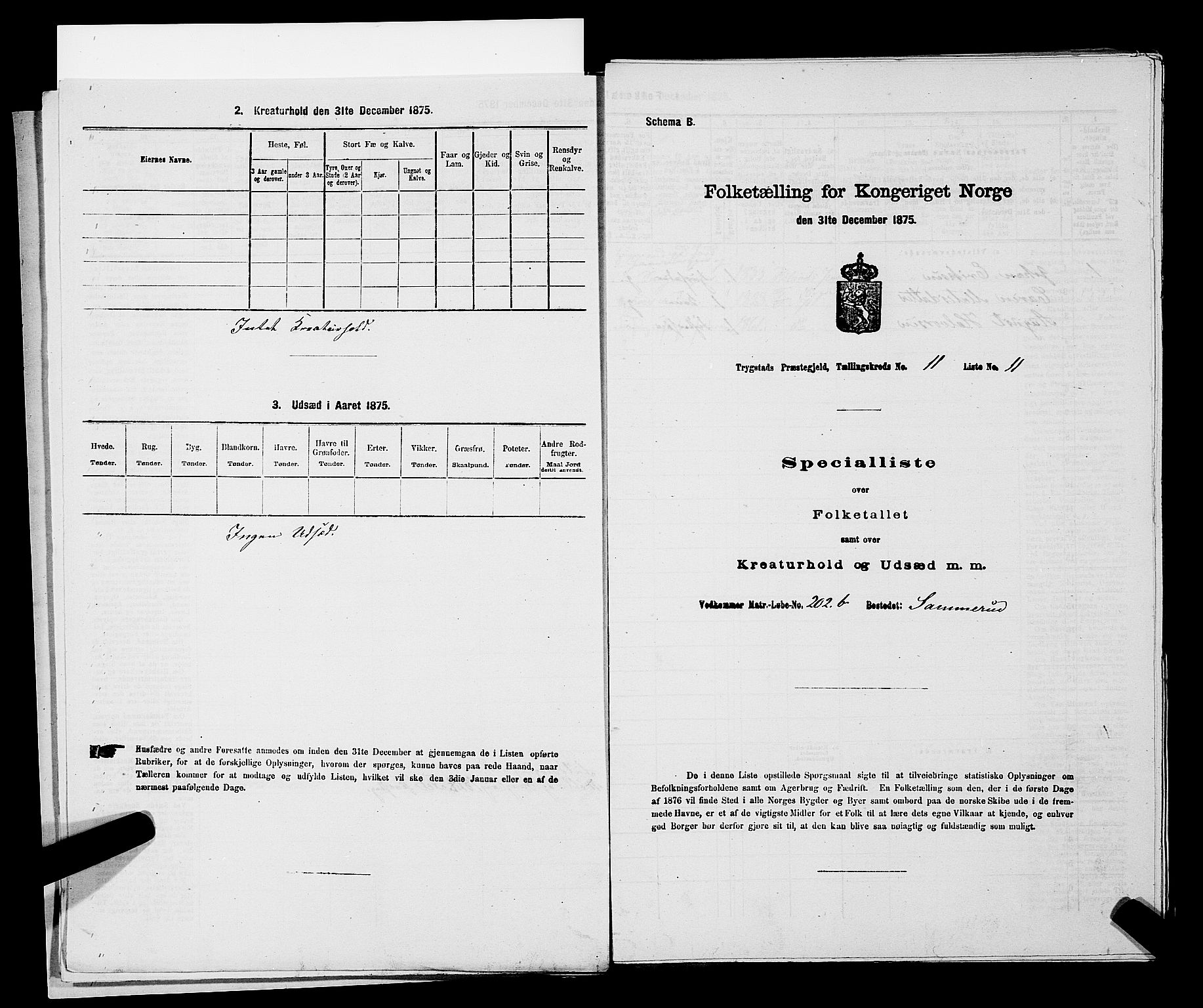 RA, Folketelling 1875 for 0122P Trøgstad prestegjeld, 1875, s. 1225
