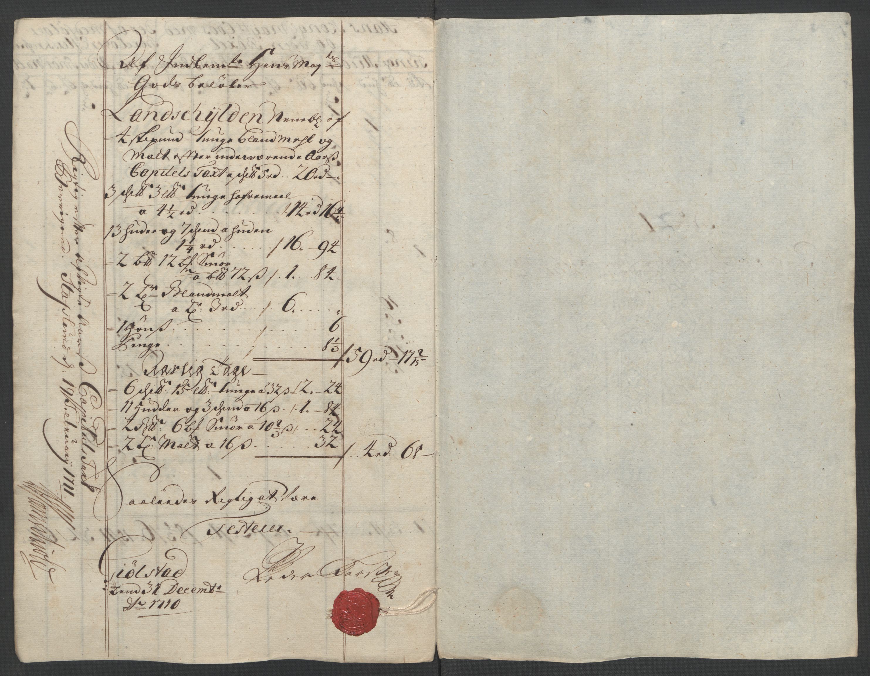 Rentekammeret inntil 1814, Reviderte regnskaper, Fogderegnskap, RA/EA-4092/R07/L0302: Fogderegnskap Rakkestad, Heggen og Frøland, 1710, s. 22