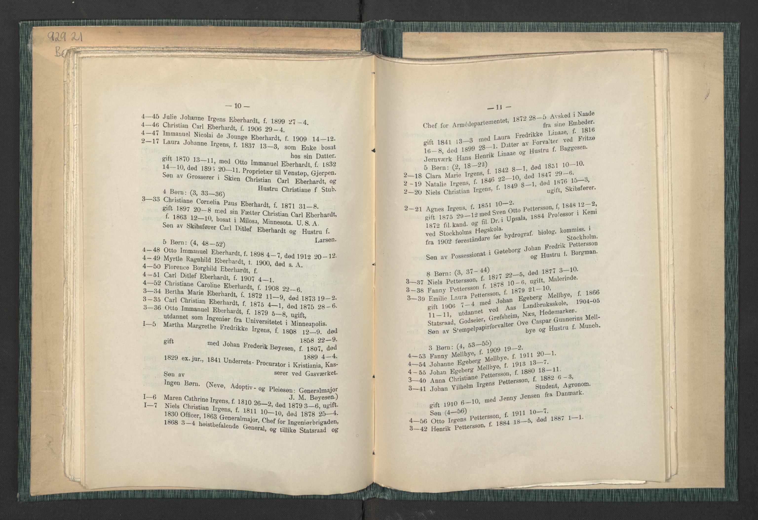 Andre publikasjoner, PUBL/PUBL-999/0003/0001: Johan Kielland Bergwitz: Vore Eidsvollsmænds efterkommere. Gjennem alle linjer i 100 aar (1914), 1814-1914, s. 54