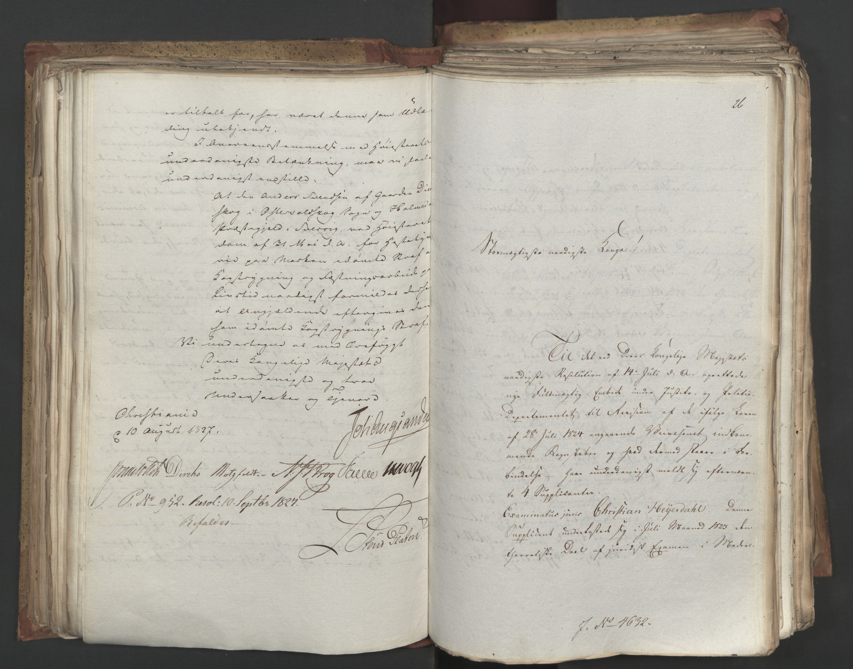 Statsrådsavdelingen i Stockholm, AV/RA-S-1003/D/Da/L0052: Regjeringsinnstillinger nr. 4566-4799, 1827, s. 190