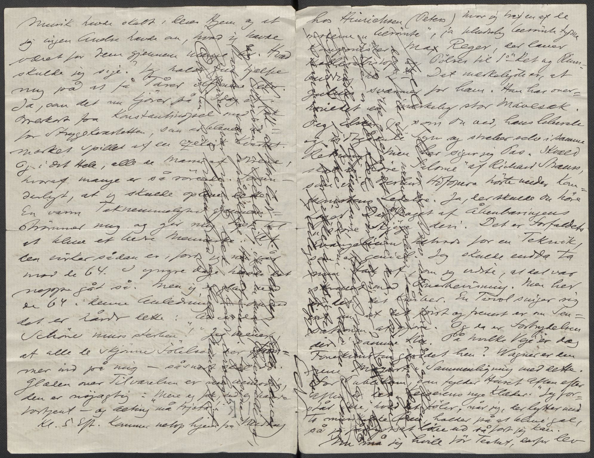 Beyer, Frants, RA/PA-0132/F/L0001: Brev fra Edvard Grieg til Frantz Beyer og "En del optegnelser som kan tjene til kommentar til brevene" av Marie Beyer, 1872-1907, s. 886