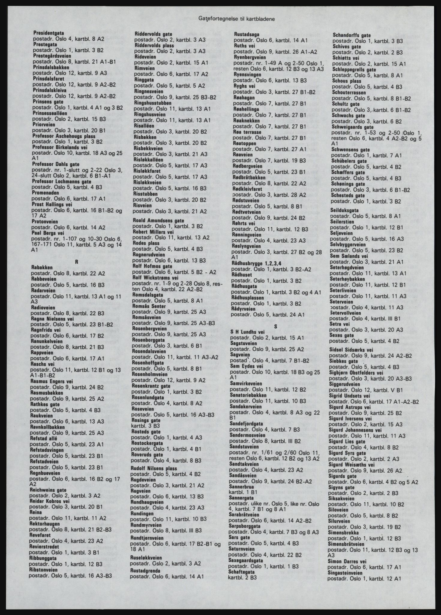 Kristiania/Oslo adressebok, PUBL/-, 1981-1982