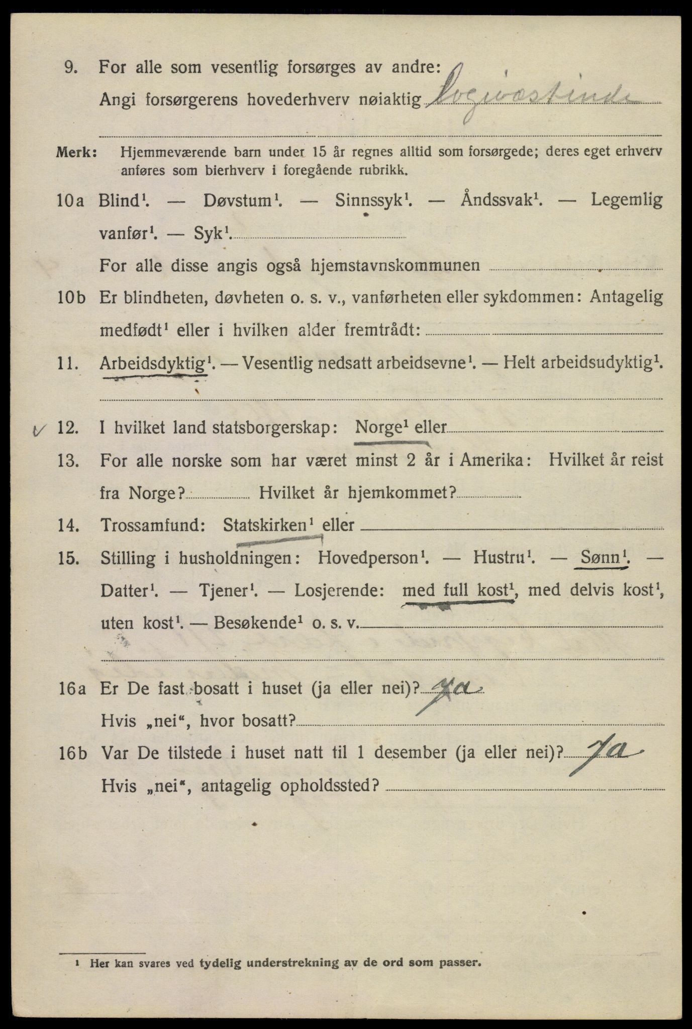 SAO, Folketelling 1920 for 0301 Kristiania kjøpstad, 1920, s. 331508