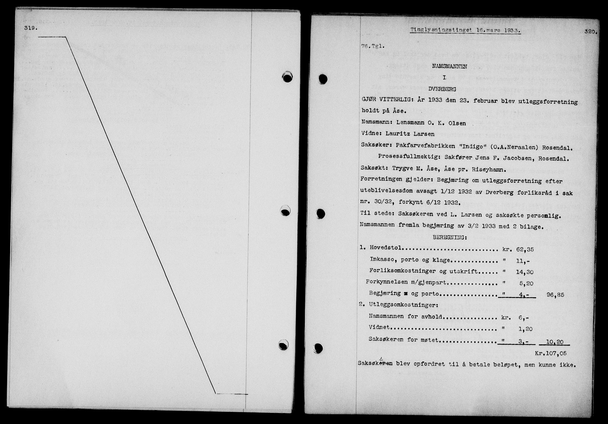 Vesterålen sorenskriveri, SAT/A-4180/1/2/2Ca/L0057: Pantebok nr. 50, 1933-1933, Tingl.dato: 16.03.1933