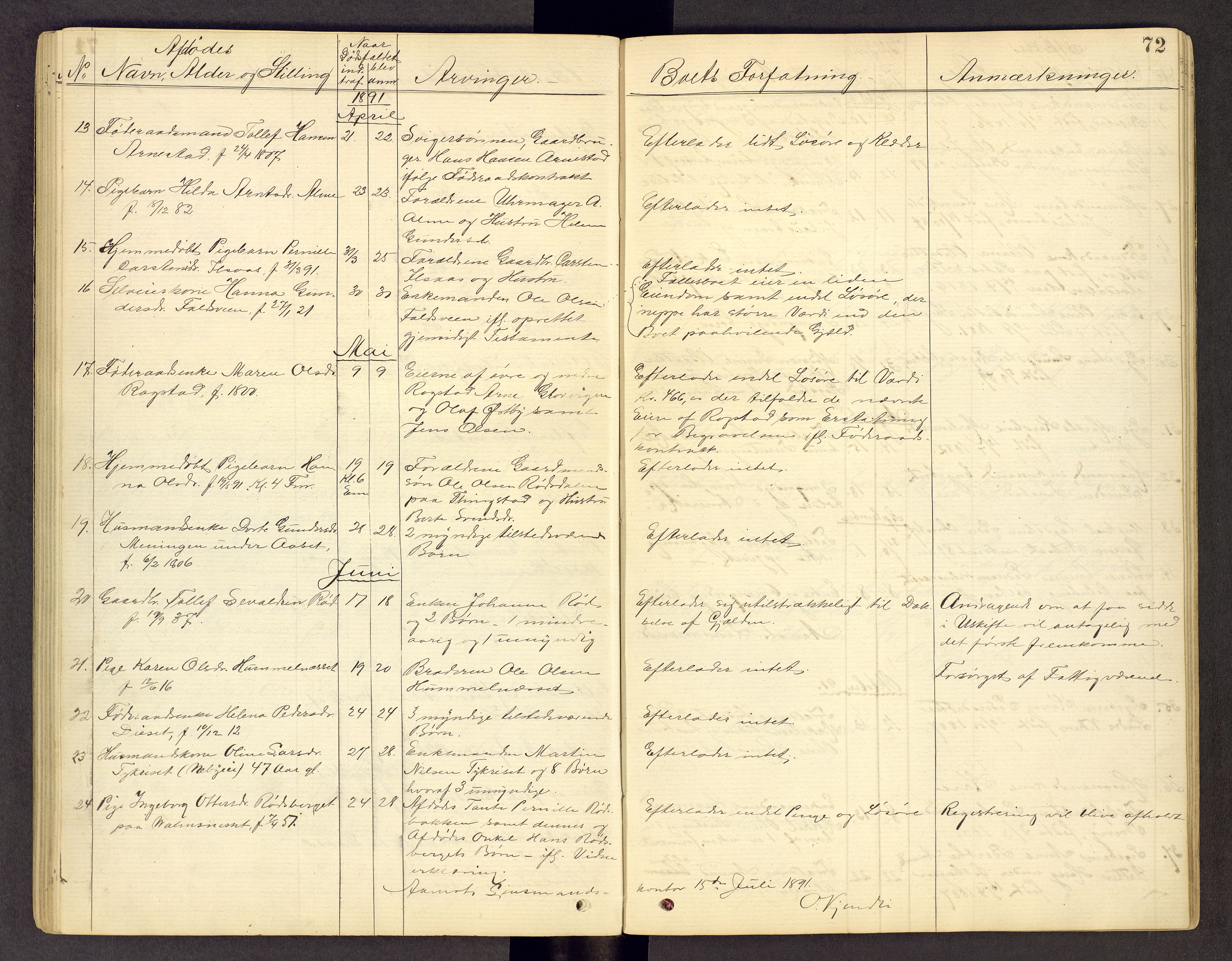 Sør-Østerdal sorenskriveri, AV/SAH-TING-018/J/Jg/L0011: Dødsfallsjournal, 1872-1903, s. 72