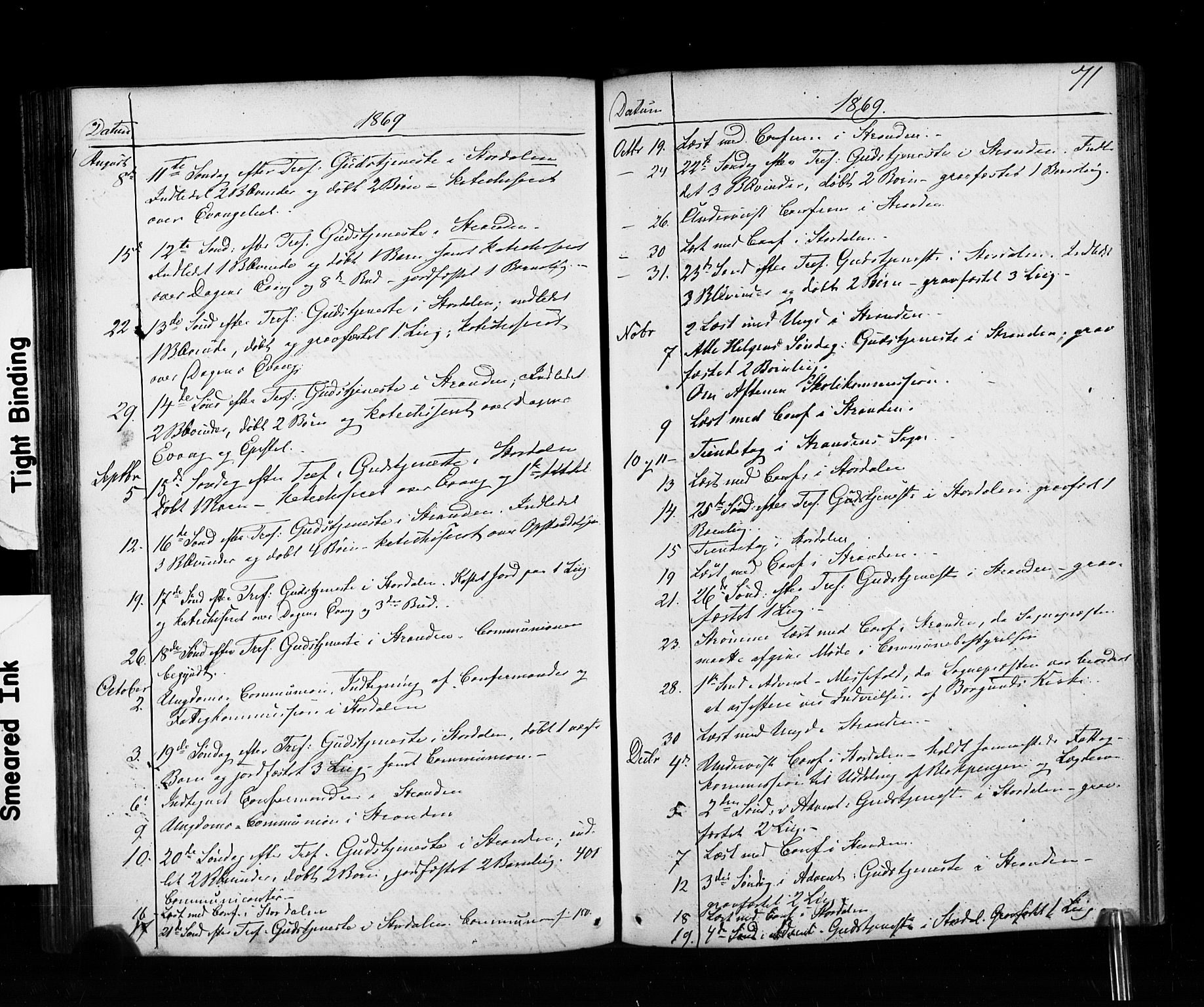 Ministerialprotokoller, klokkerbøker og fødselsregistre - Møre og Romsdal, AV/SAT-A-1454/520/L0280: Ministerialbok nr. 520A09, 1844-1881, s. 71