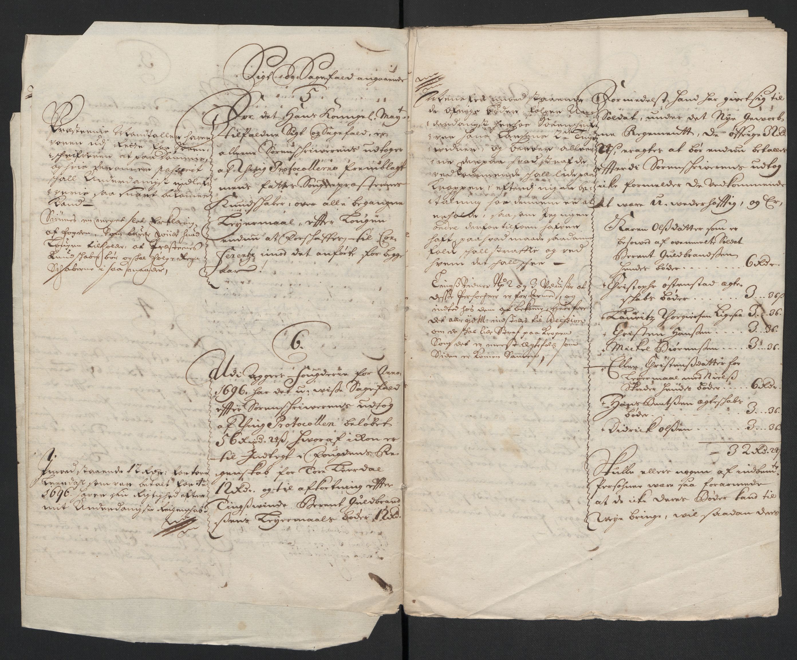 Rentekammeret inntil 1814, Reviderte regnskaper, Fogderegnskap, AV/RA-EA-4092/R10/L0440: Fogderegnskap Aker og Follo, 1696-1697, s. 455