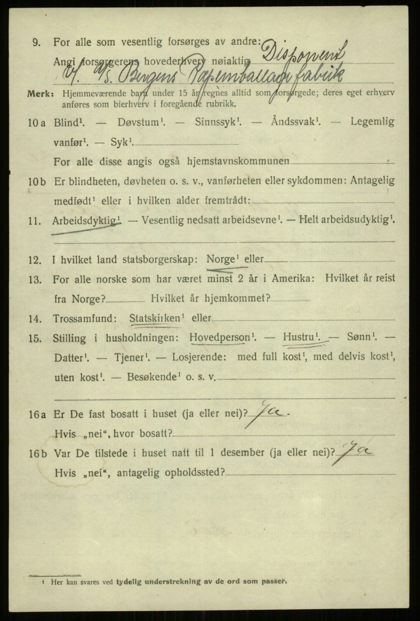 SAB, Folketelling 1920 for 1301 Bergen kjøpstad, 1920, s. 230390