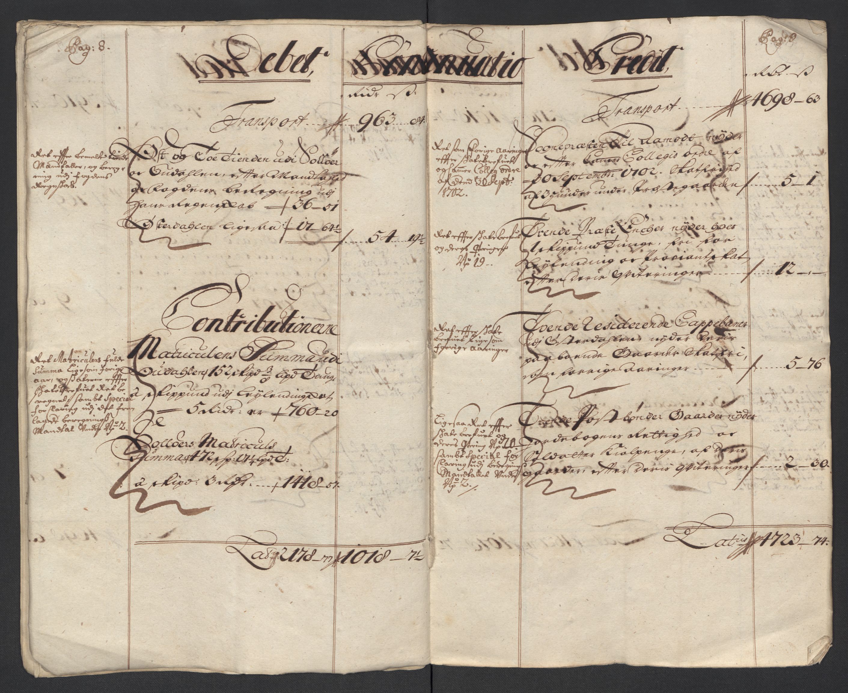 Rentekammeret inntil 1814, Reviderte regnskaper, Fogderegnskap, AV/RA-EA-4092/R13/L0845: Fogderegnskap Solør, Odal og Østerdal, 1708, s. 14