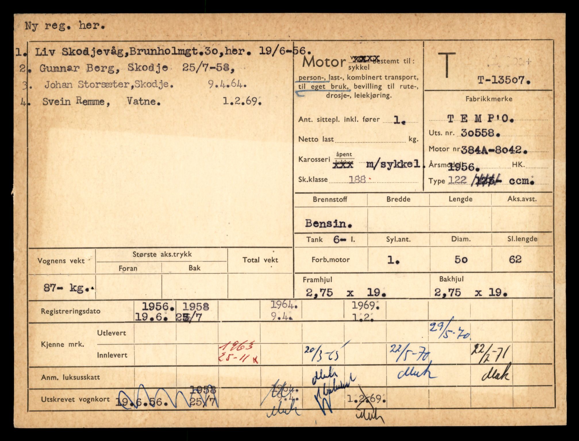 Møre og Romsdal vegkontor - Ålesund trafikkstasjon, AV/SAT-A-4099/F/Fe/L0039: Registreringskort for kjøretøy T 13361 - T 13530, 1927-1998, s. 2600