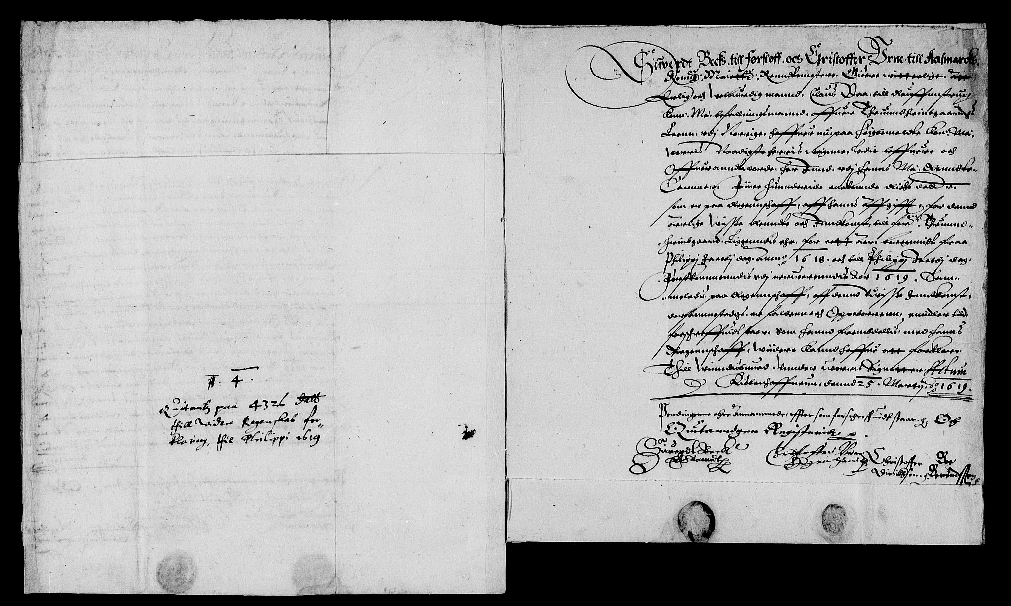 Rentekammeret inntil 1814, Reviderte regnskaper, Lensregnskaper, AV/RA-EA-5023/R/Rb/Rbw/L0017: Trondheim len, 1618-1619