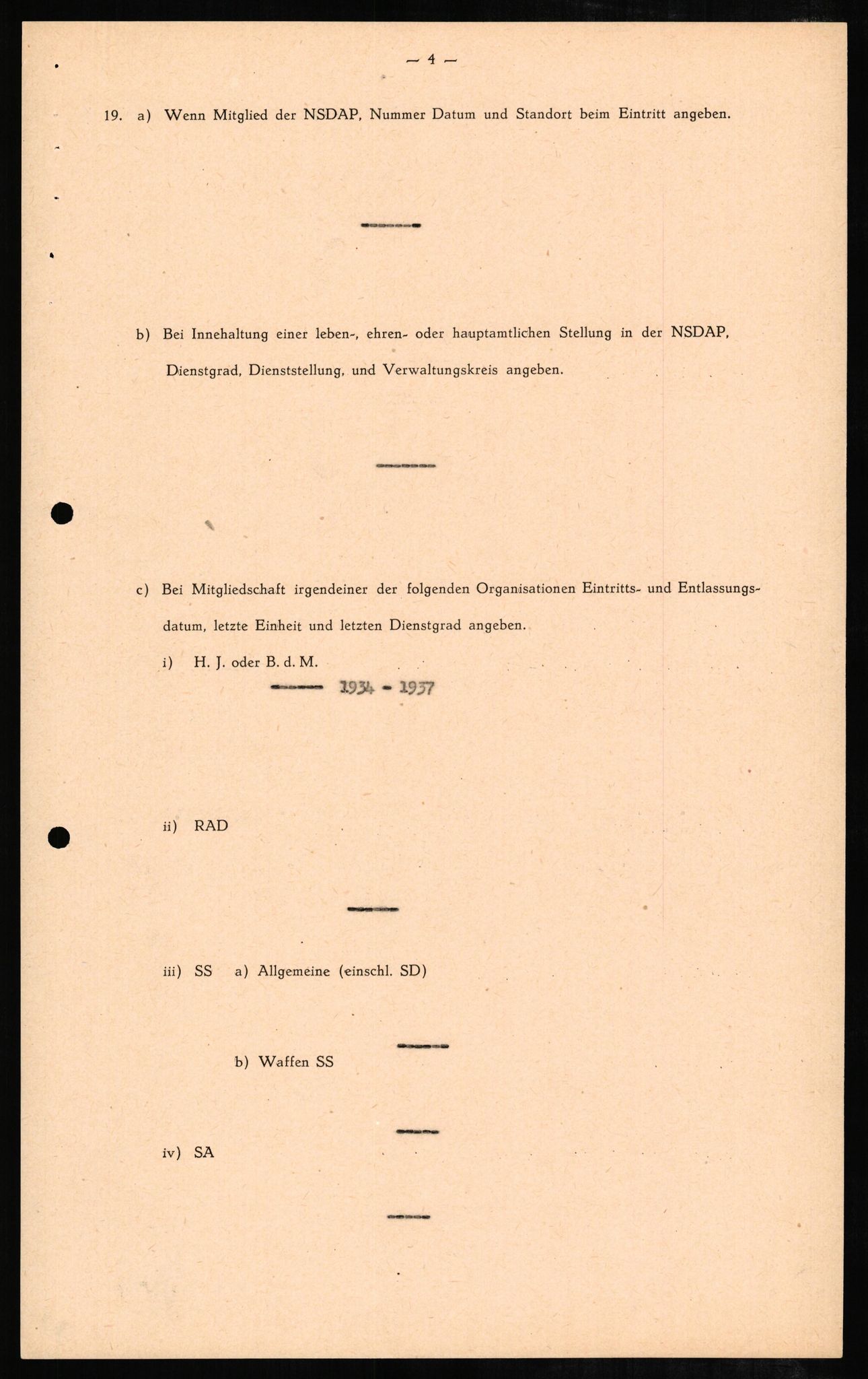 Forsvaret, Forsvarets overkommando II, AV/RA-RAFA-3915/D/Db/L0006: CI Questionaires. Tyske okkupasjonsstyrker i Norge. Tyskere., 1945-1946, s. 161