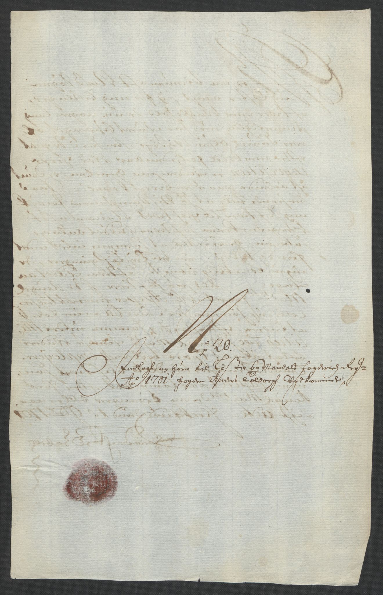 Rentekammeret inntil 1814, Reviderte regnskaper, Fogderegnskap, RA/EA-4092/R43/L2549: Fogderegnskap Lista og Mandal, 1701-1702, s. 163