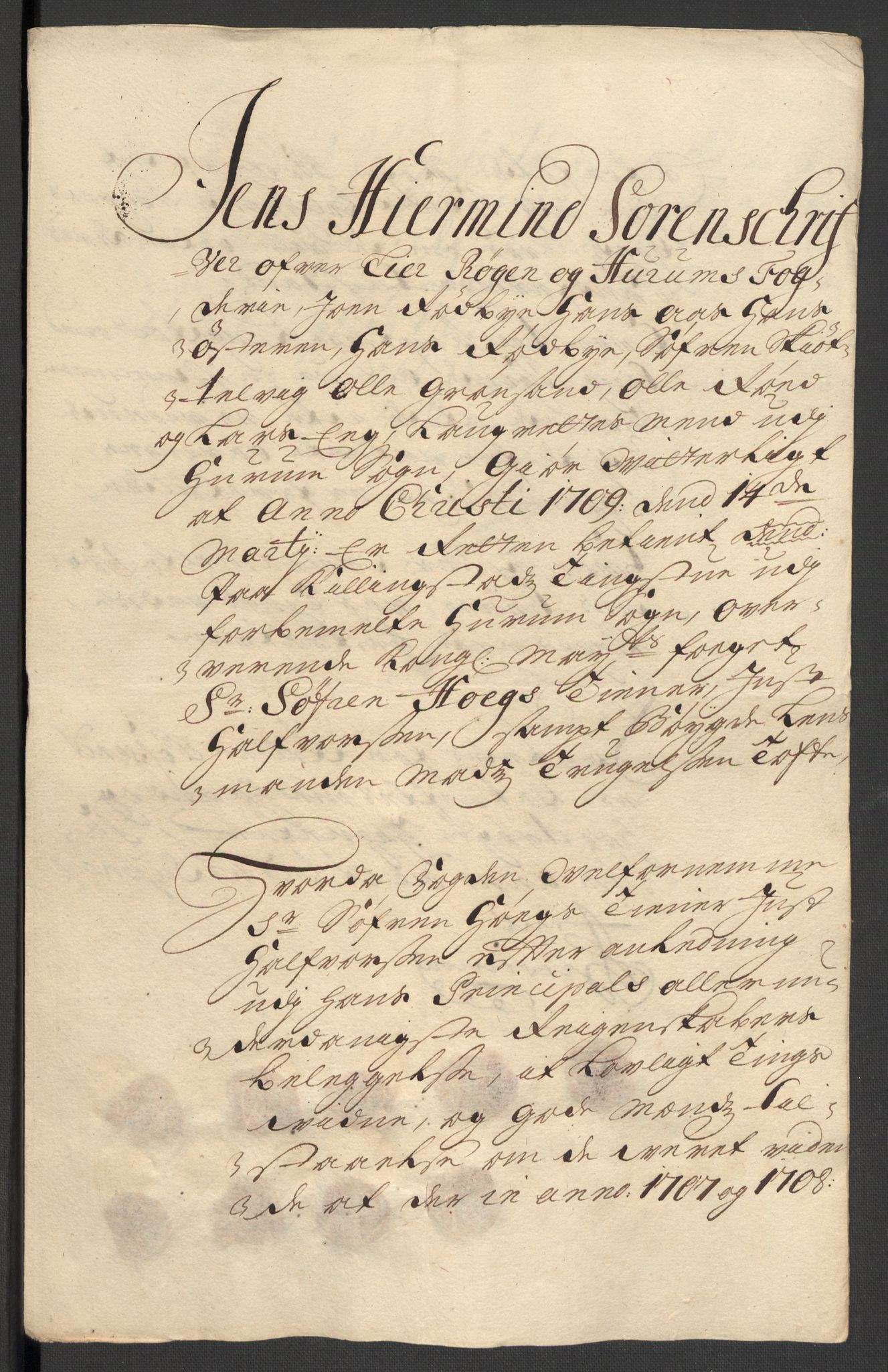 Rentekammeret inntil 1814, Reviderte regnskaper, Fogderegnskap, RA/EA-4092/R30/L1701: Fogderegnskap Hurum, Røyken, Eiker og Lier, 1706-1707, s. 442