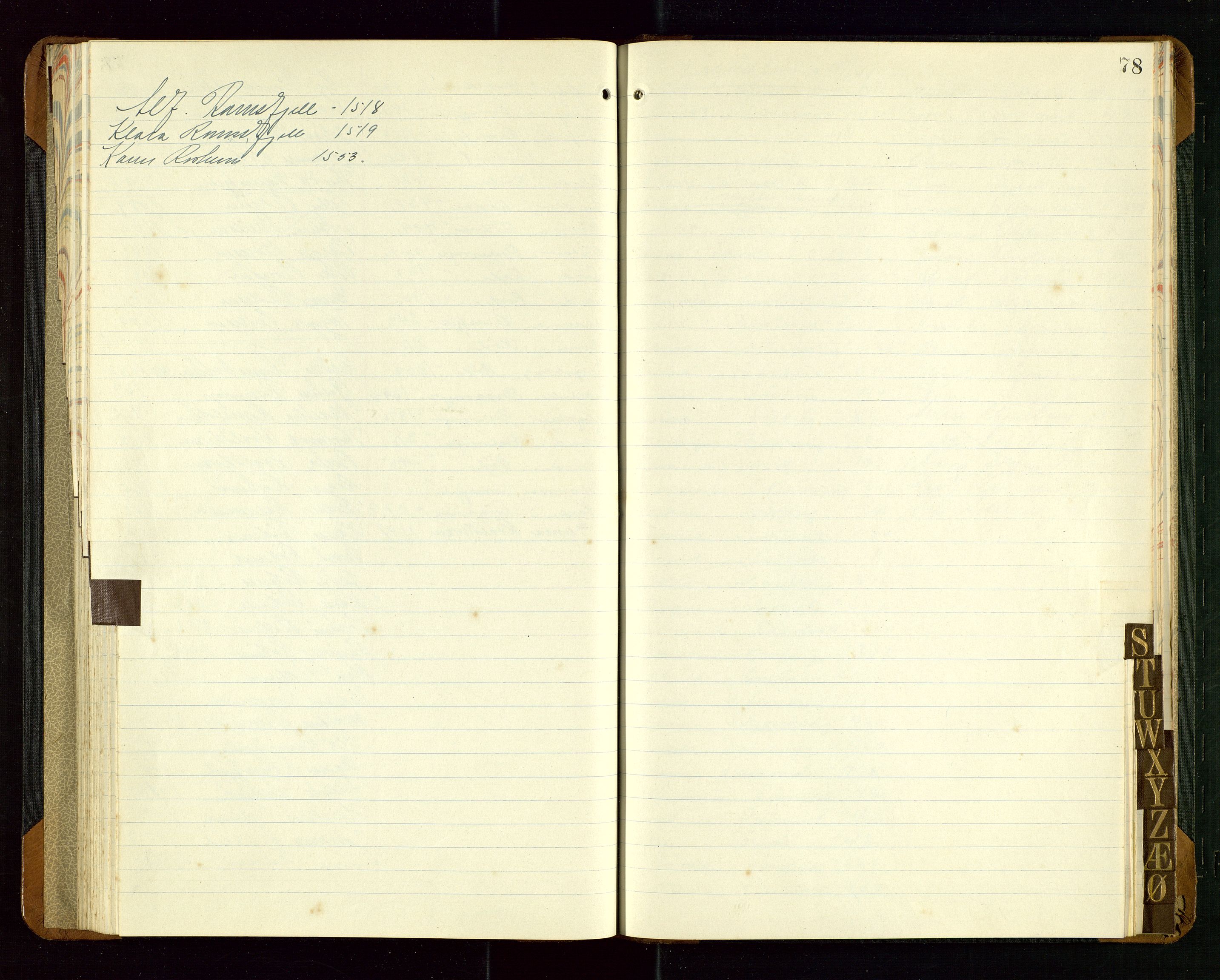 Jelsa lensmannskontor, SAST/A-100360/Goa/L0003: Brannforsikringsregister., 1846-1955, s. 78