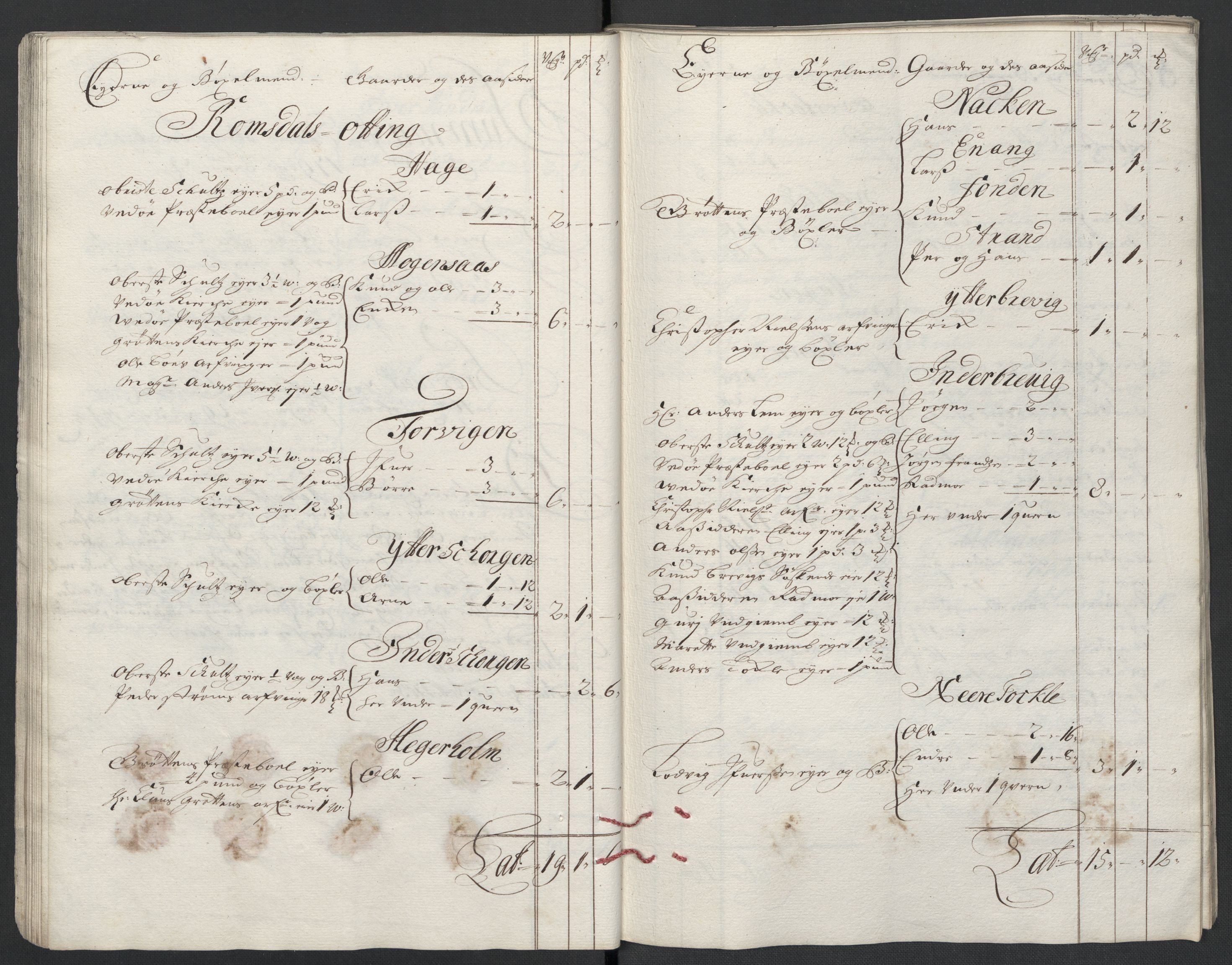 Rentekammeret inntil 1814, Reviderte regnskaper, Fogderegnskap, RA/EA-4092/R55/L3656: Fogderegnskap Romsdal, 1703-1705, s. 39