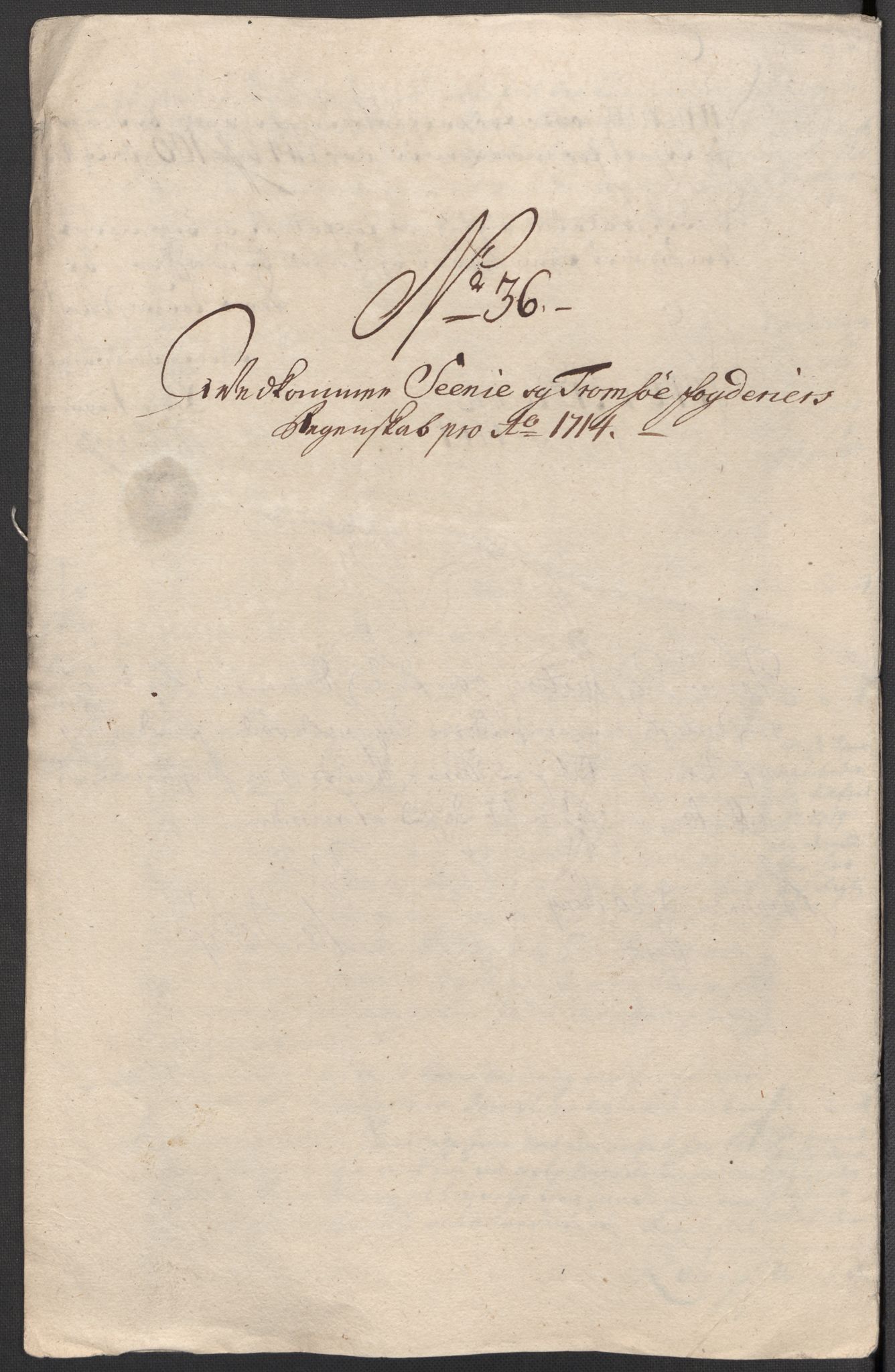 Rentekammeret inntil 1814, Reviderte regnskaper, Fogderegnskap, AV/RA-EA-4092/R68/L4760: Fogderegnskap Senja og Troms, 1714, s. 236