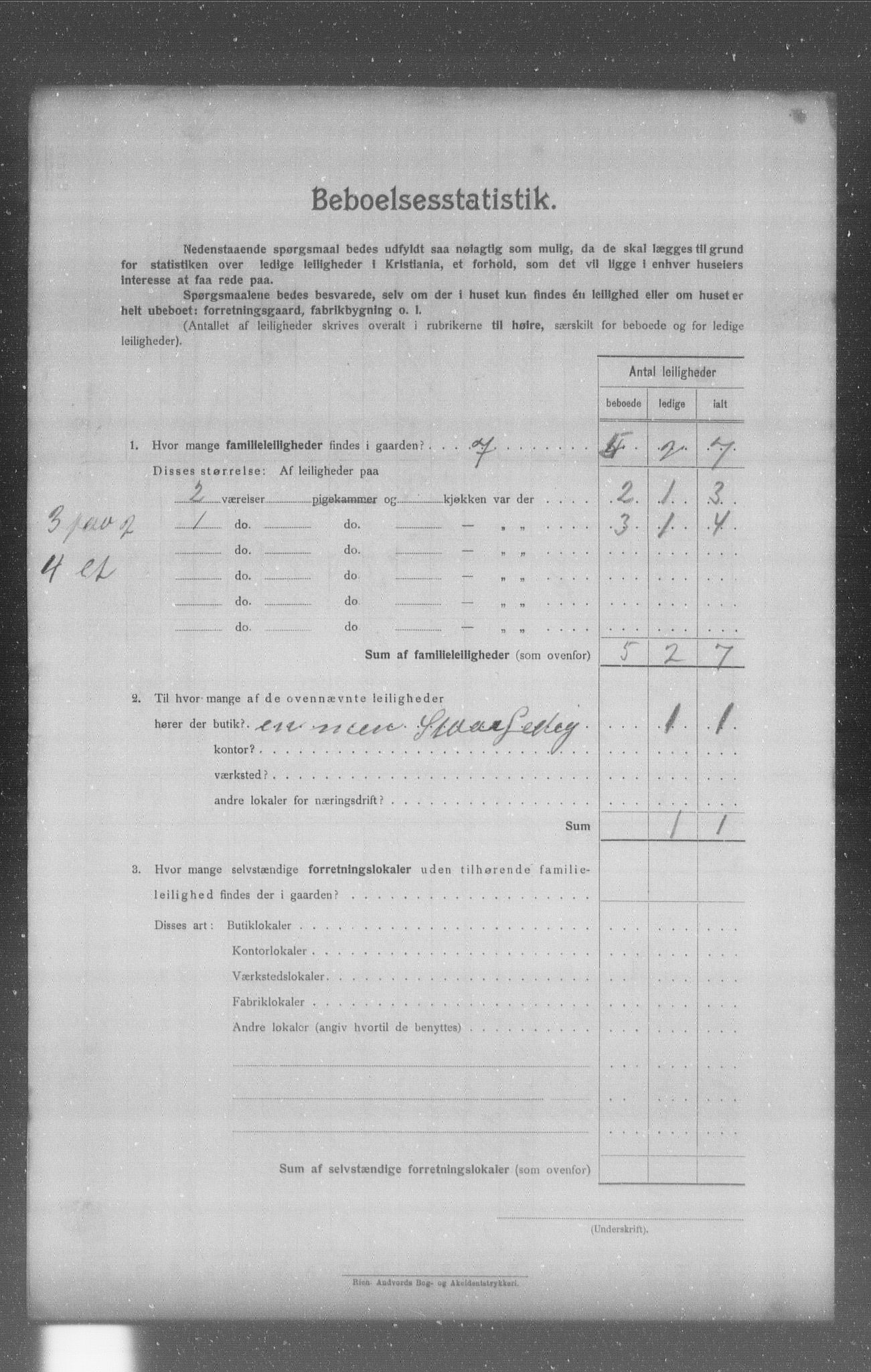 OBA, Kommunal folketelling 31.12.1904 for Kristiania kjøpstad, 1904, s. 4474