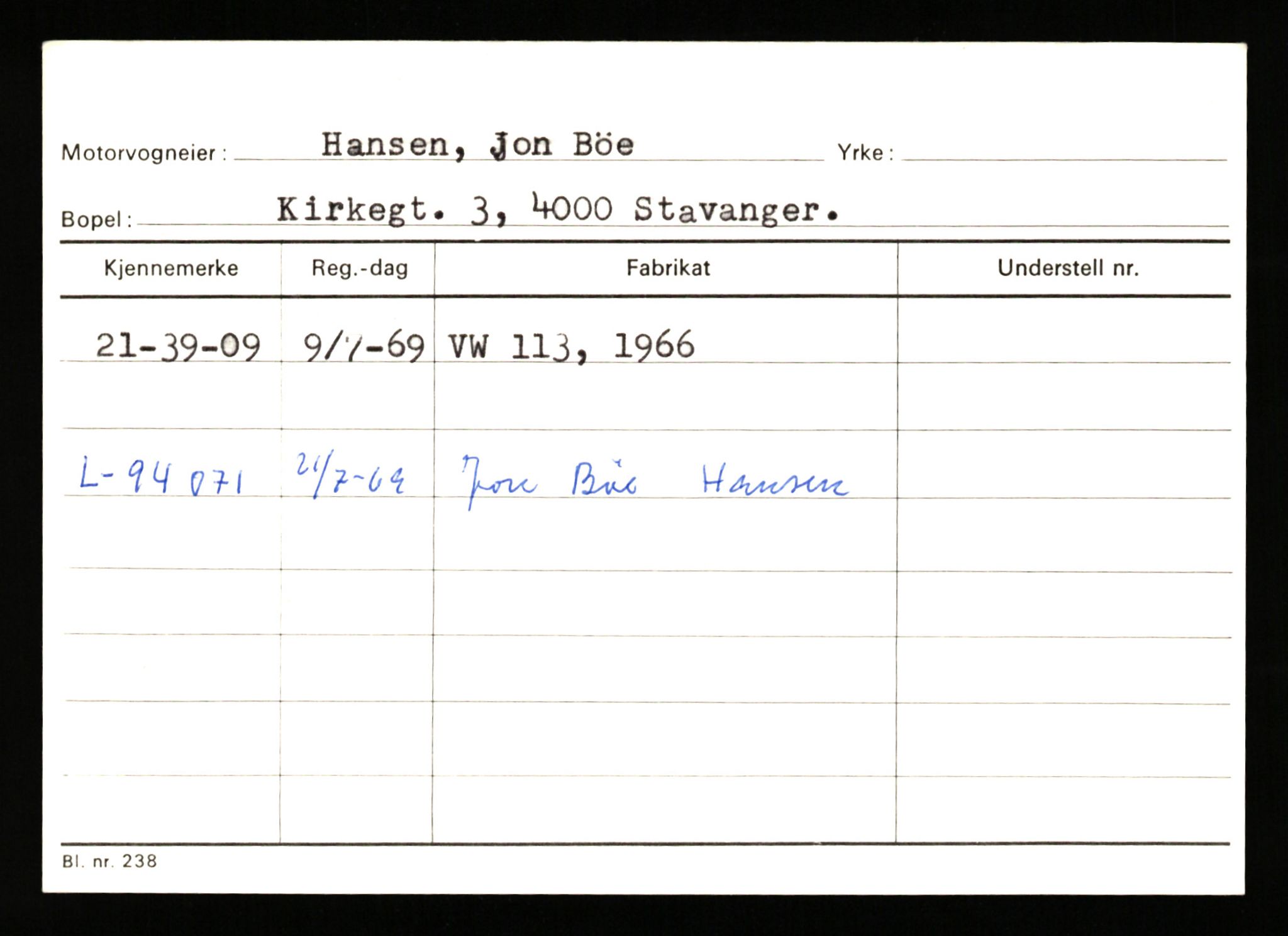 Stavanger trafikkstasjon, AV/SAST-A-101942/0/G/L0010: Registreringsnummer: 130000 - 239953, 1930-1971, s. 2535