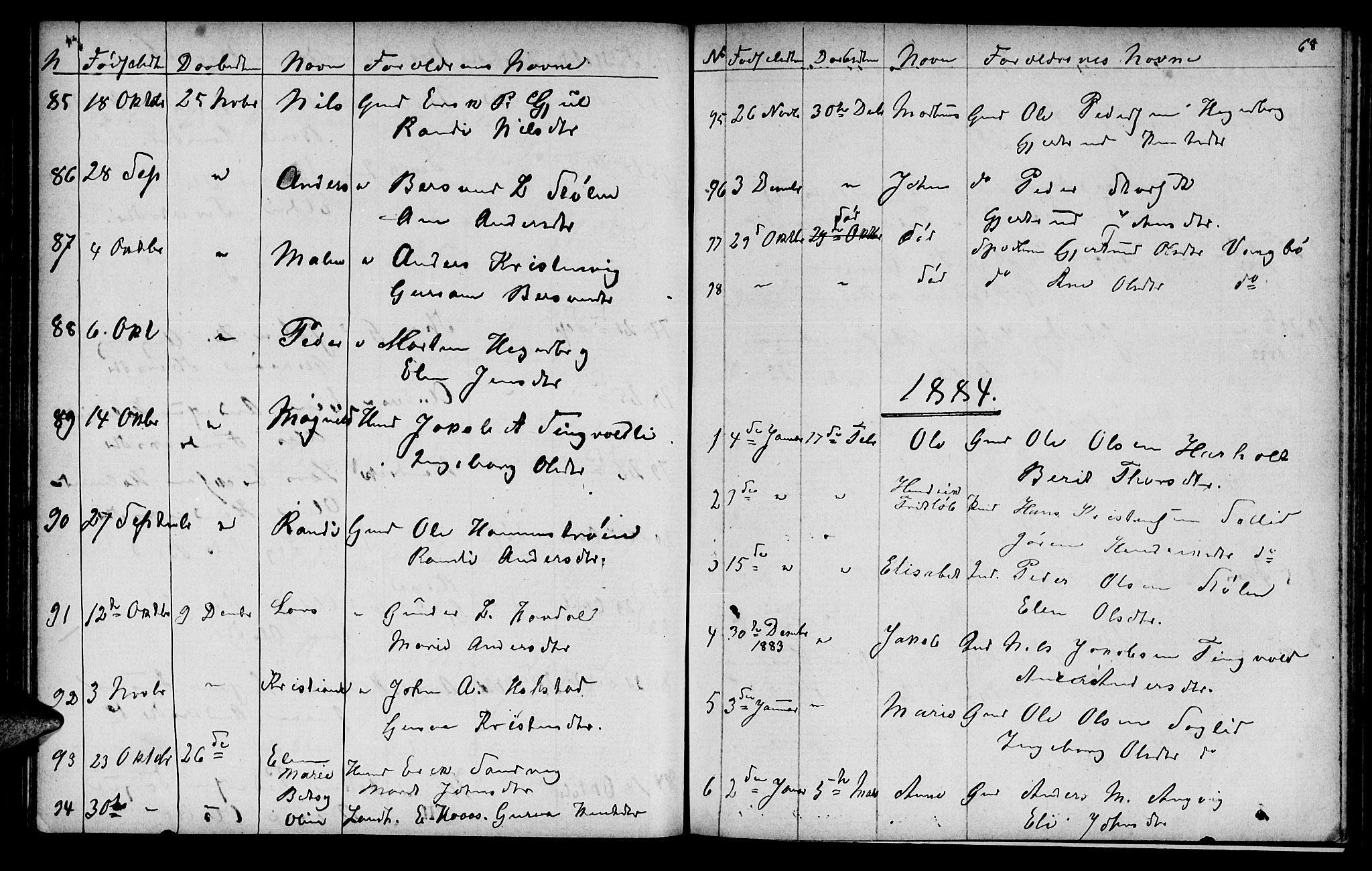 Ministerialprotokoller, klokkerbøker og fødselsregistre - Møre og Romsdal, SAT/A-1454/586/L0991: Klokkerbok nr. 586C02, 1862-1892, s. 68