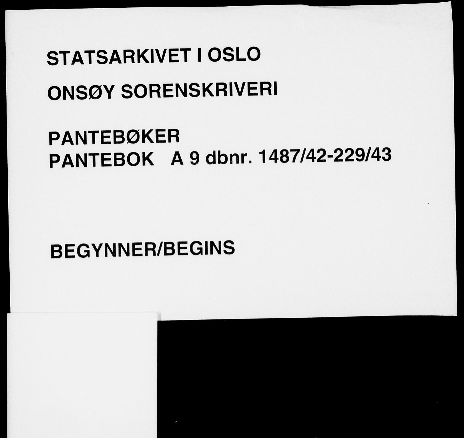 Onsøy sorenskriveri, SAO/A-10474/G/Ga/Gab/L0009: Pantebok nr. II A-9, 1942-1943
