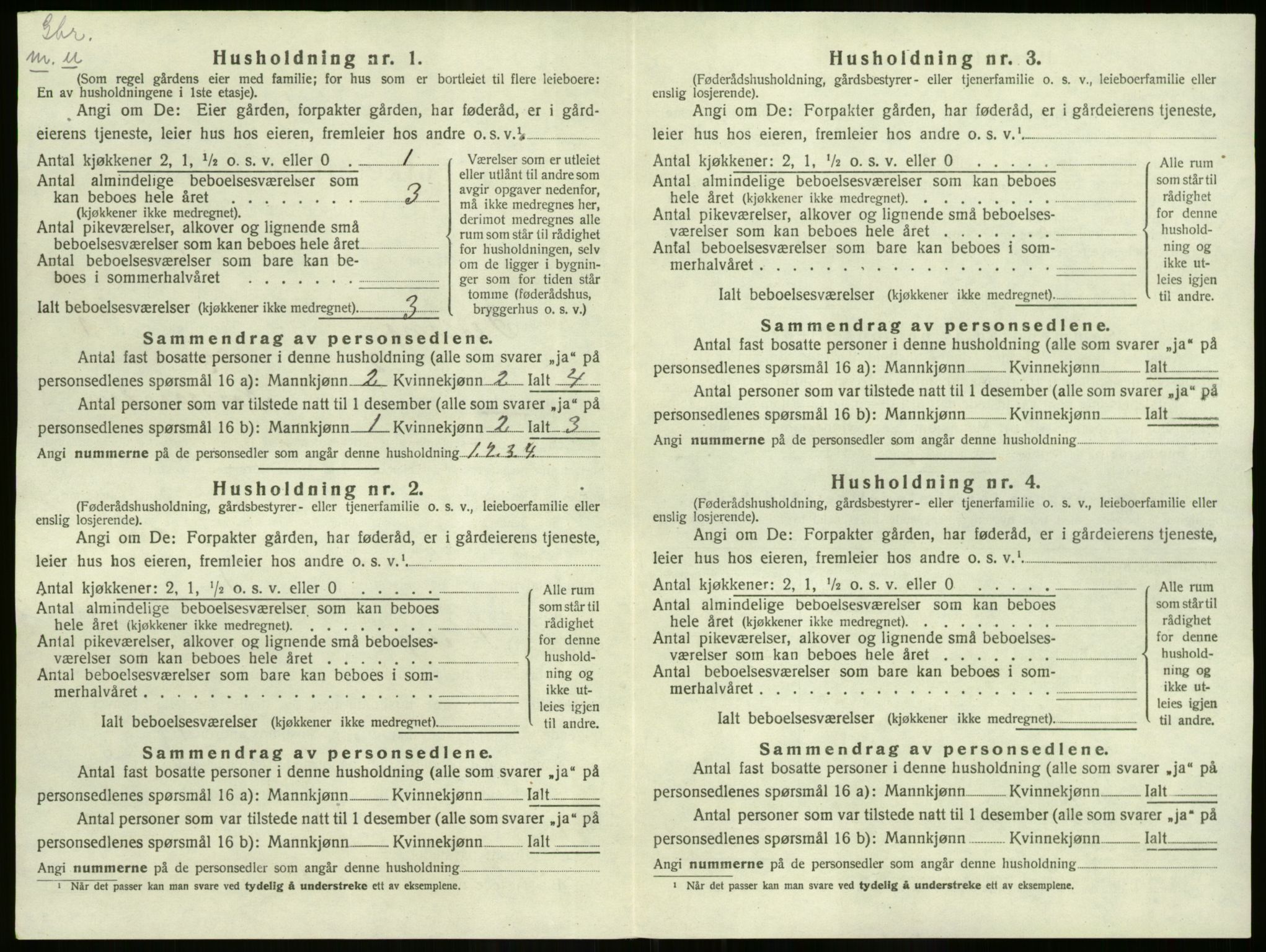 SAO, Folketelling 1920 for 0240 Feiring herred, 1920, s. 26