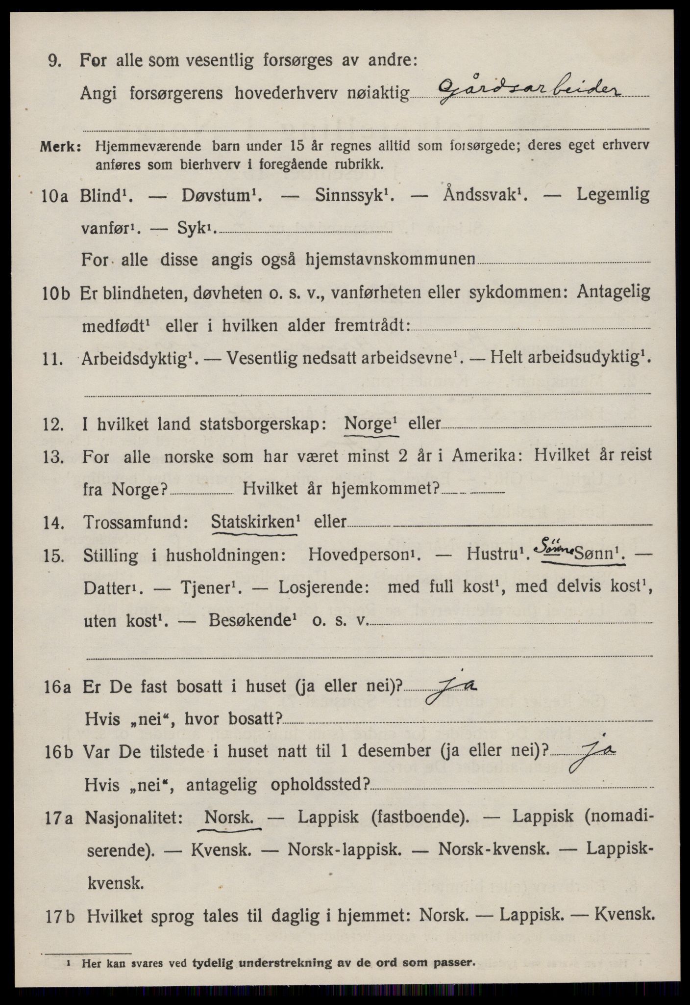 SAT, Folketelling 1920 for 1630 Å herred, 1920, s. 2055