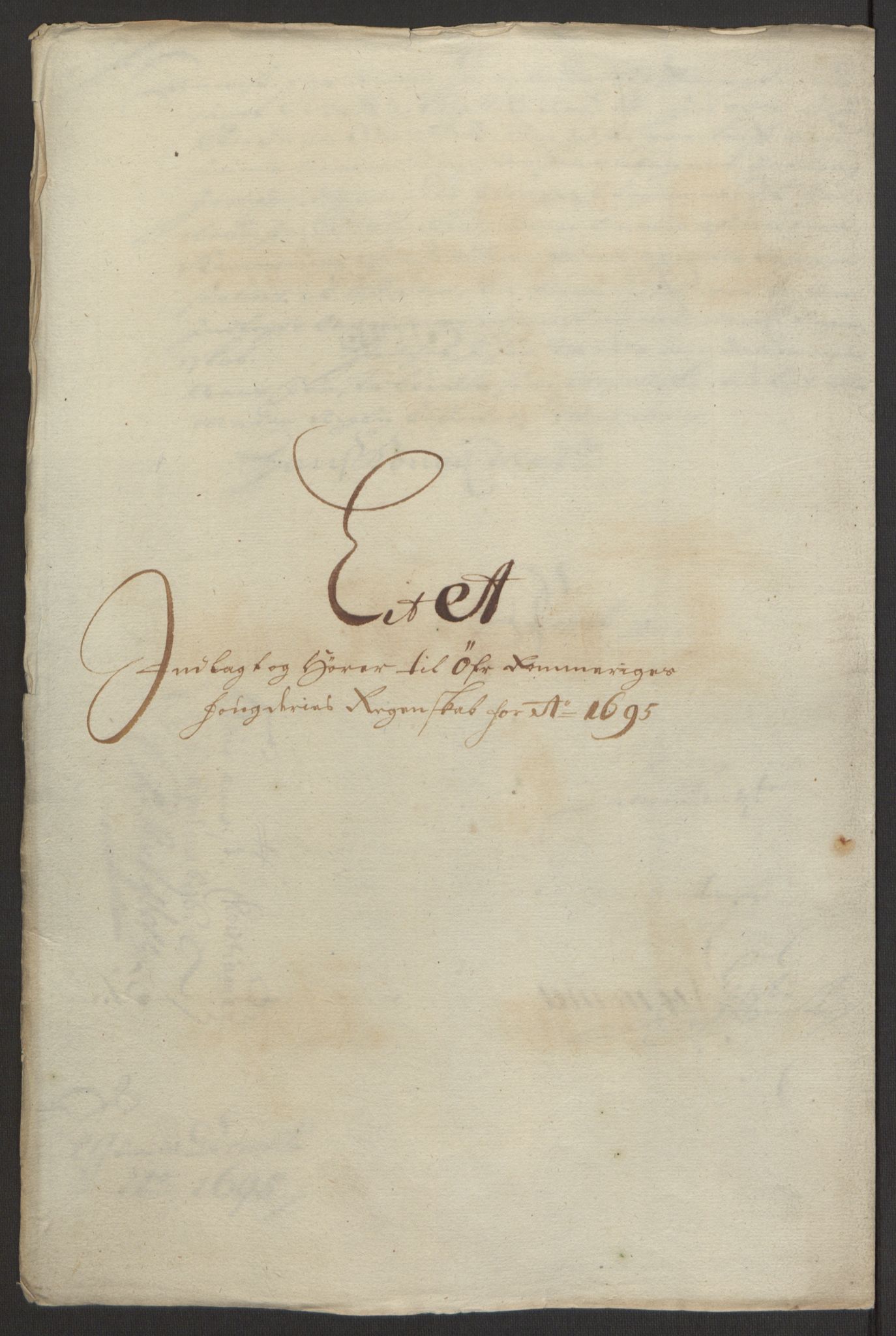 Rentekammeret inntil 1814, Reviderte regnskaper, Fogderegnskap, RA/EA-4092/R12/L0707: Fogderegnskap Øvre Romerike, 1695, s. 19