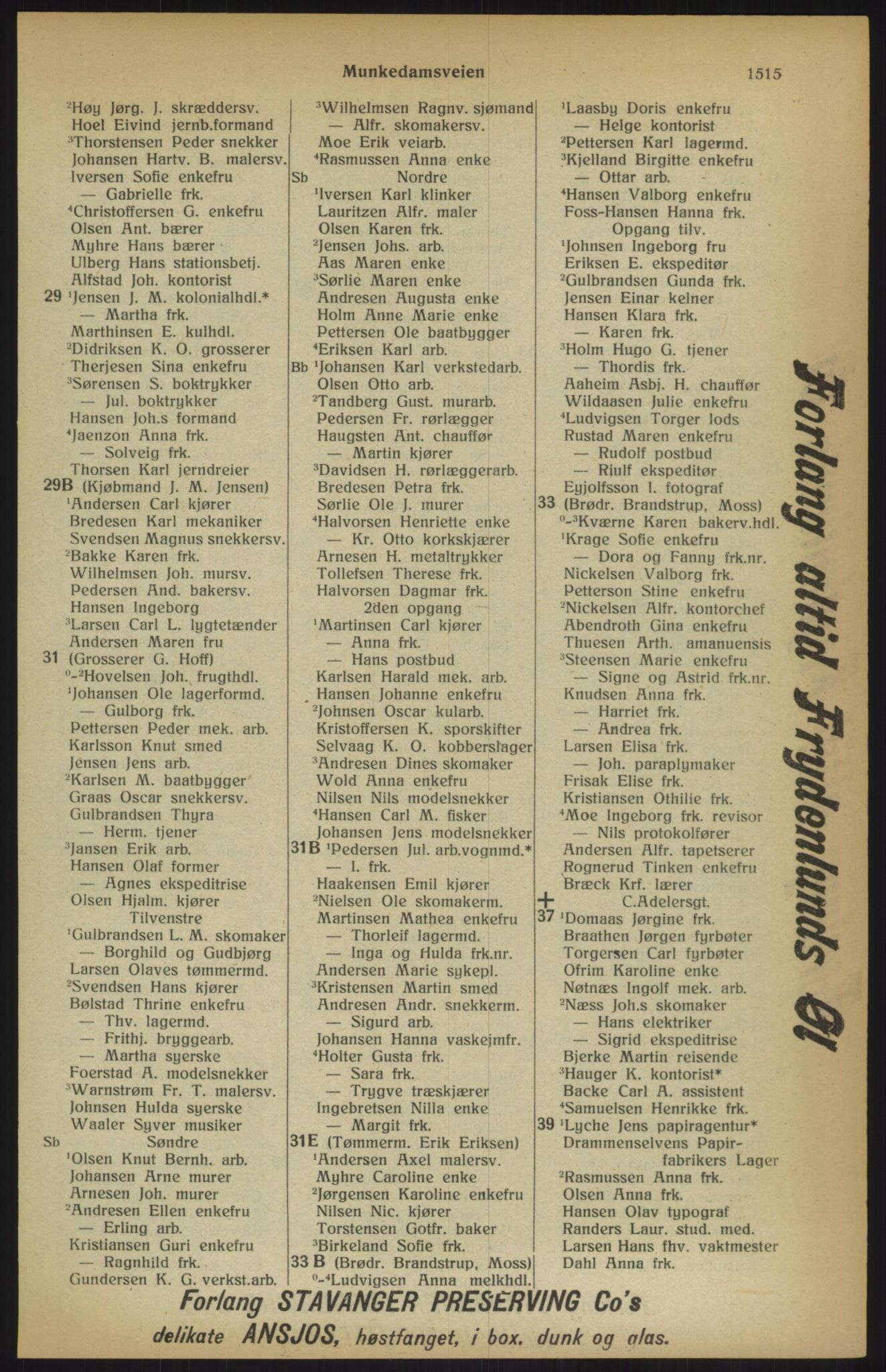 Kristiania/Oslo adressebok, PUBL/-, 1915, s. 1515