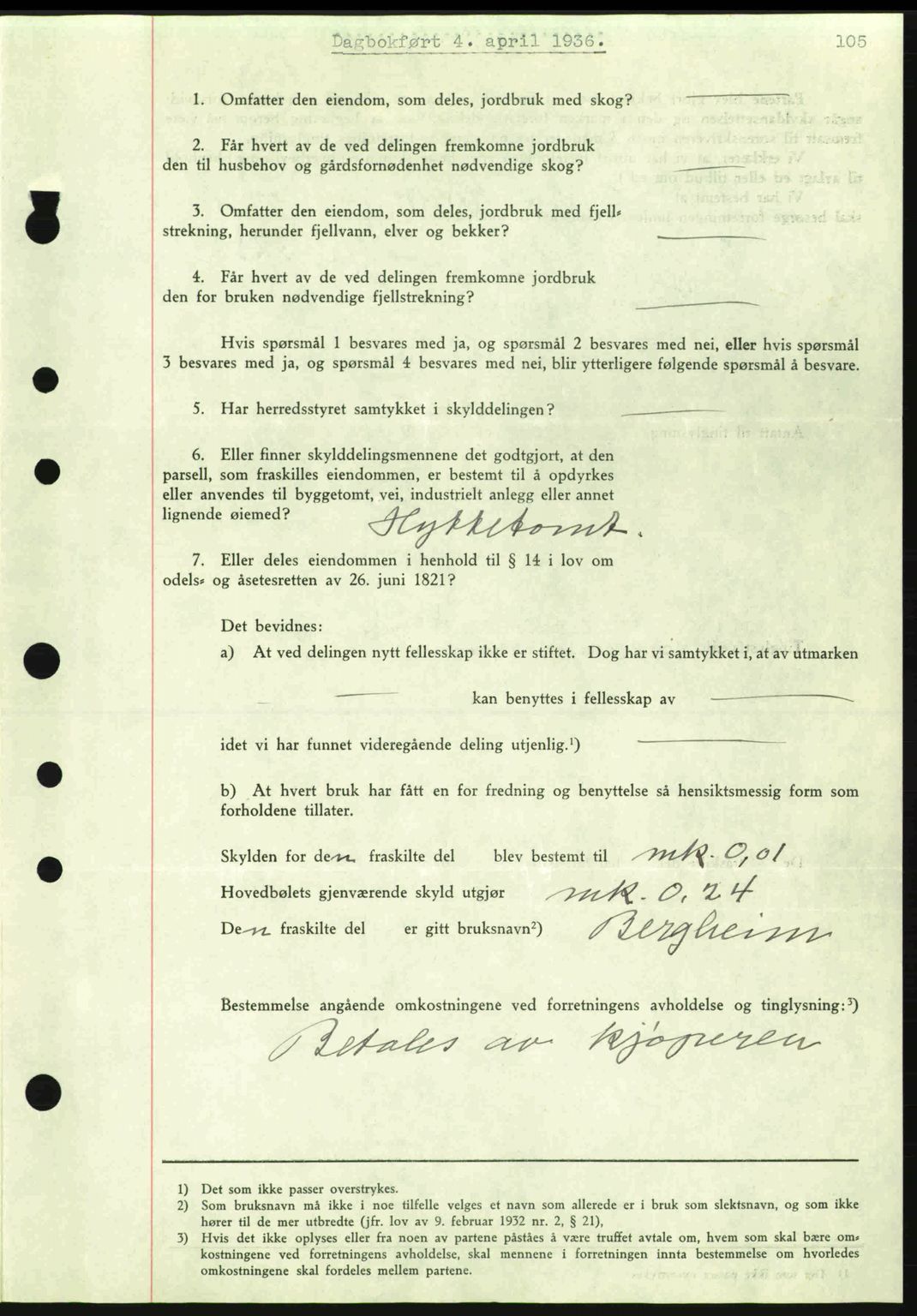 Eiker, Modum og Sigdal sorenskriveri, SAKO/A-123/G/Ga/Gab/L0032: Pantebok nr. A2, 1936-1936, Dagboknr: 784/1936